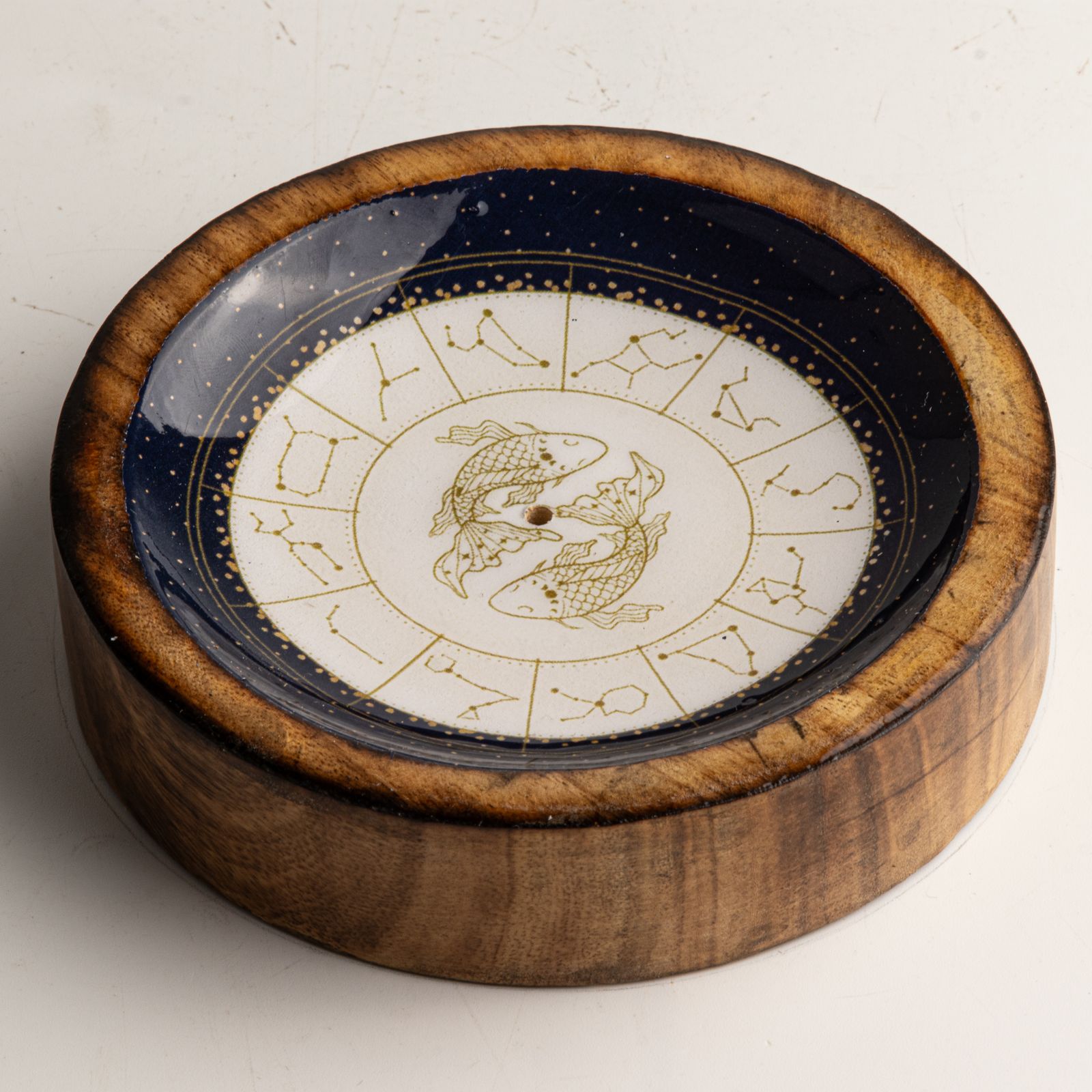Stars Sign Mini Bowl & Incense Stick Holder - Pisces - Image 5
