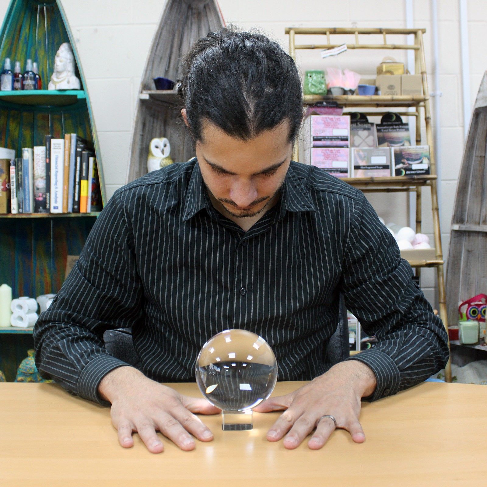 Crystal Ball on Stand 130mm - Image 3