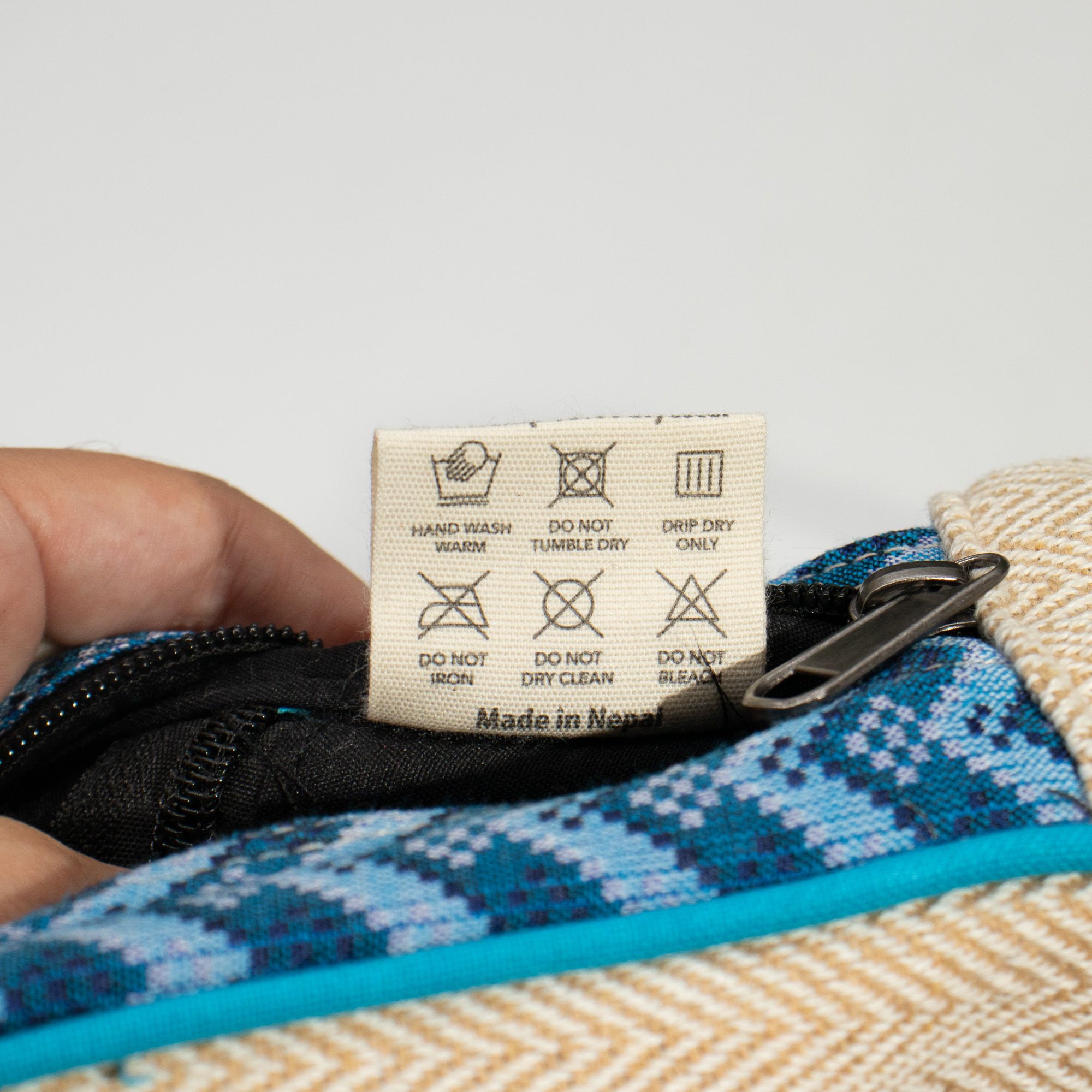 Medium Kathmandu Backpack – Dhaka Design (30x21x9cm) - Image 13