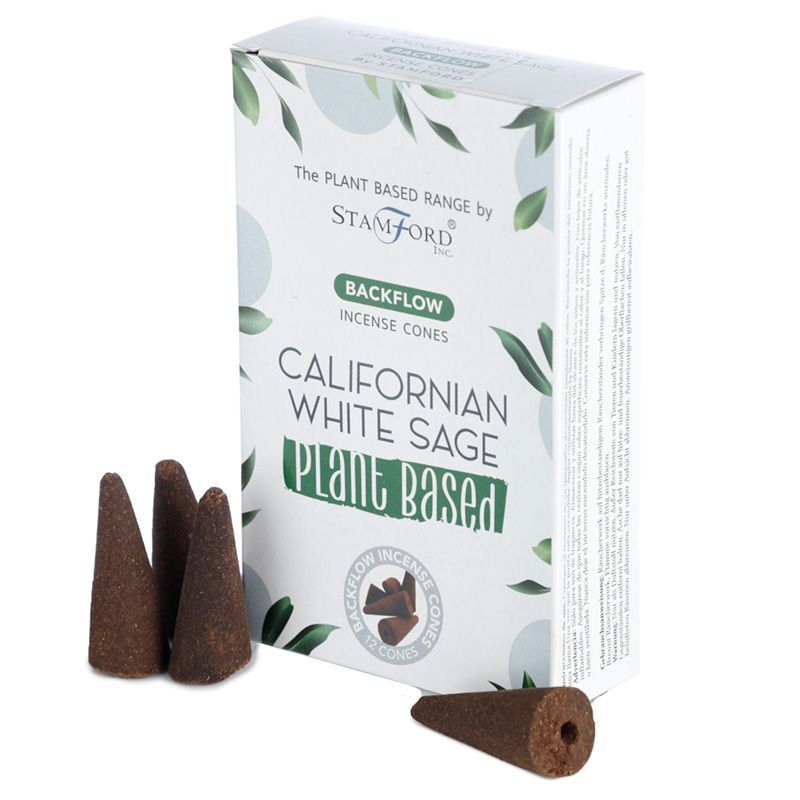 Plant Based Backflow Incense Cones - Californian White Sage - Image 2