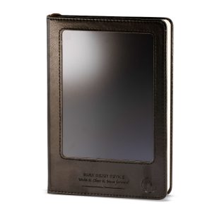 A5 Intention Note Book - LCD Wipe Screen - Black Leather Effect - 160 Pages