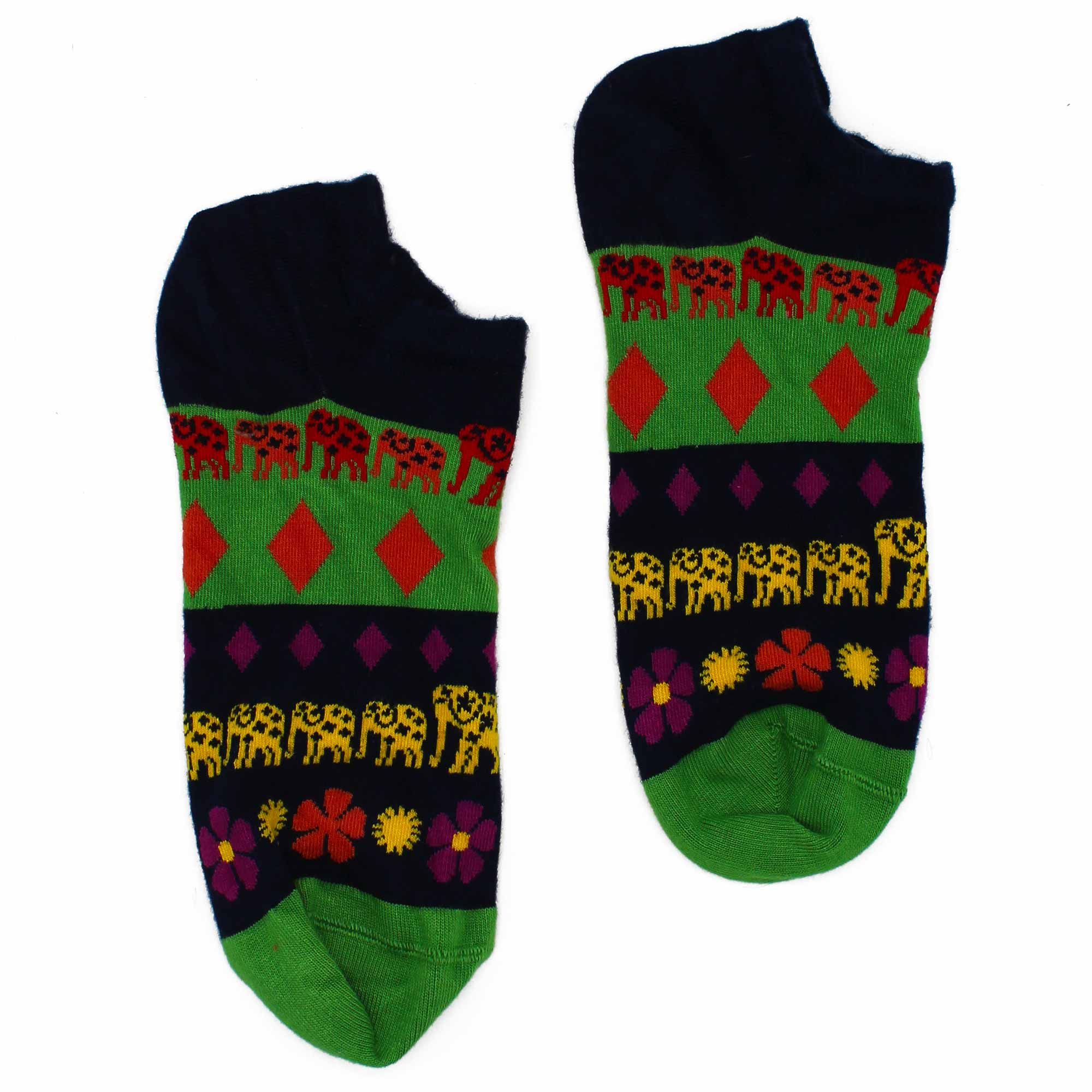 S/M Hop Hare Bamboo Socks Low (3.5-6.5) - Lucky Elephant - Image 3