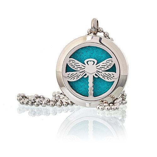 Aromatherapy Diffuser Necklace - Dragonfly 25mm - Image 5