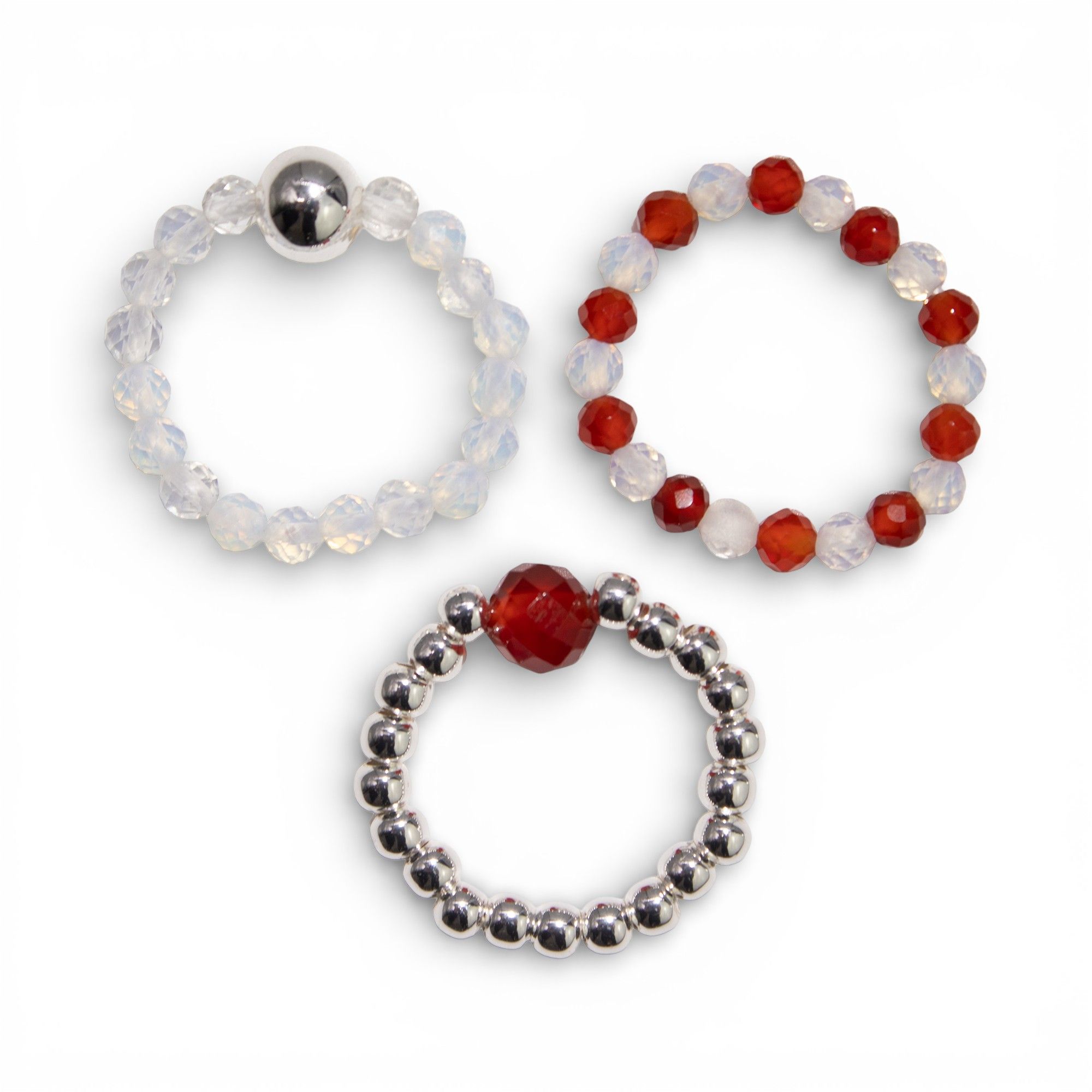 Nymph Spirit Gemstone Ring Set - Blood Moon - Image 8