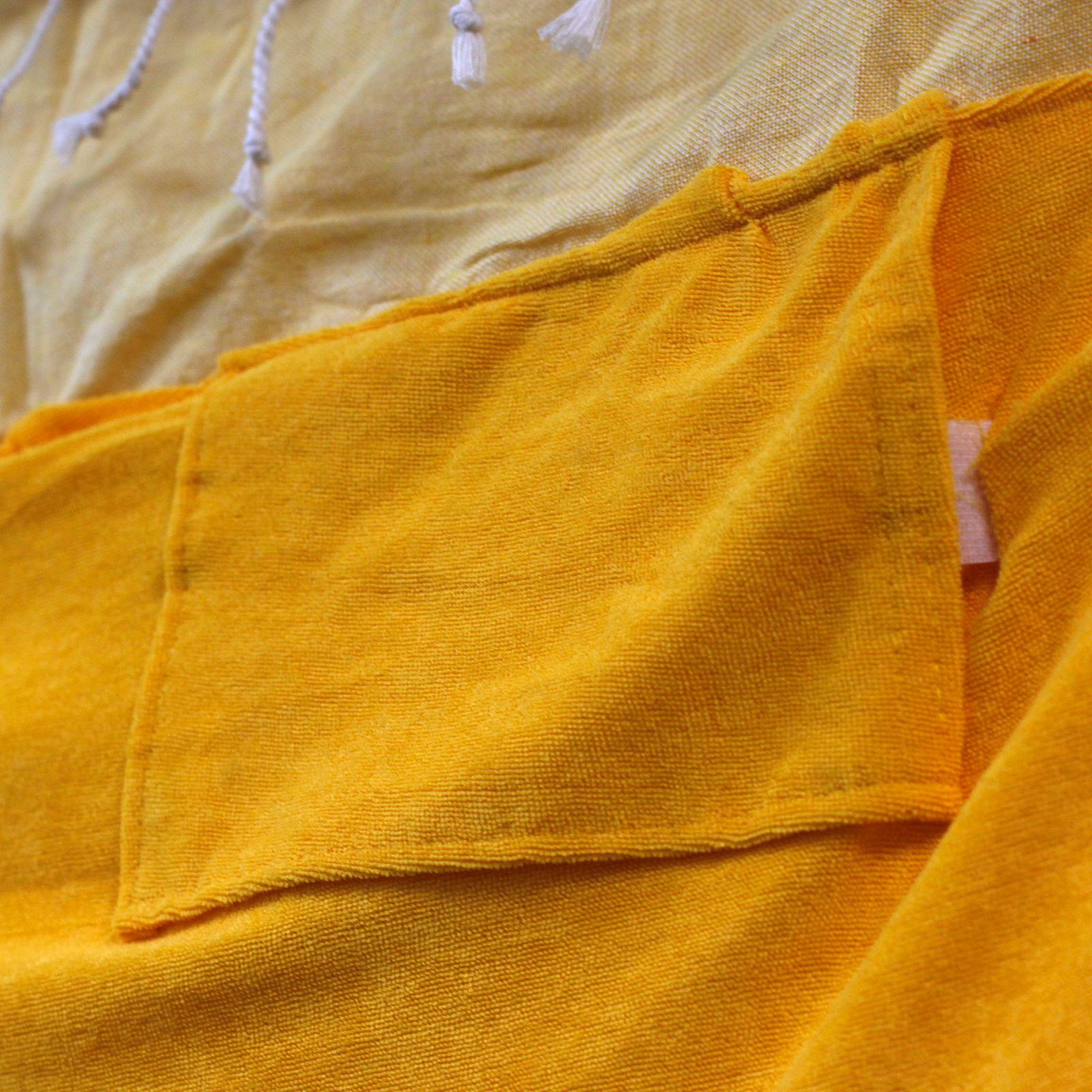 Cotton Pario Towel - 100x180 cm - Sunny Yellow - Image 3
