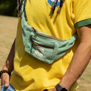 Cotton Hemp Style Belt (or Fanny) Bag - Sage