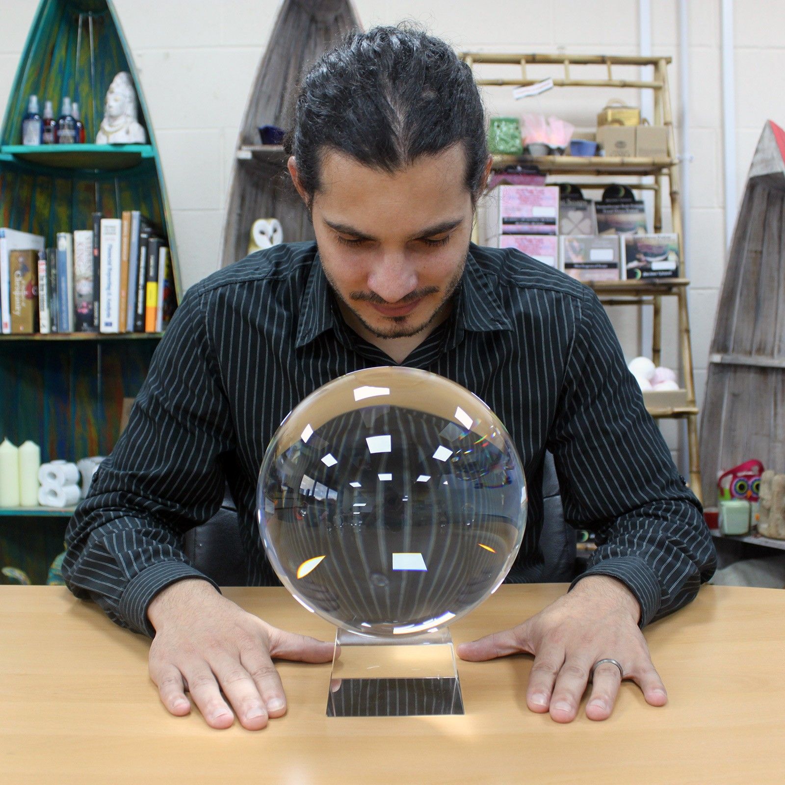Crystal Ball on Stand 200mm - Image 6
