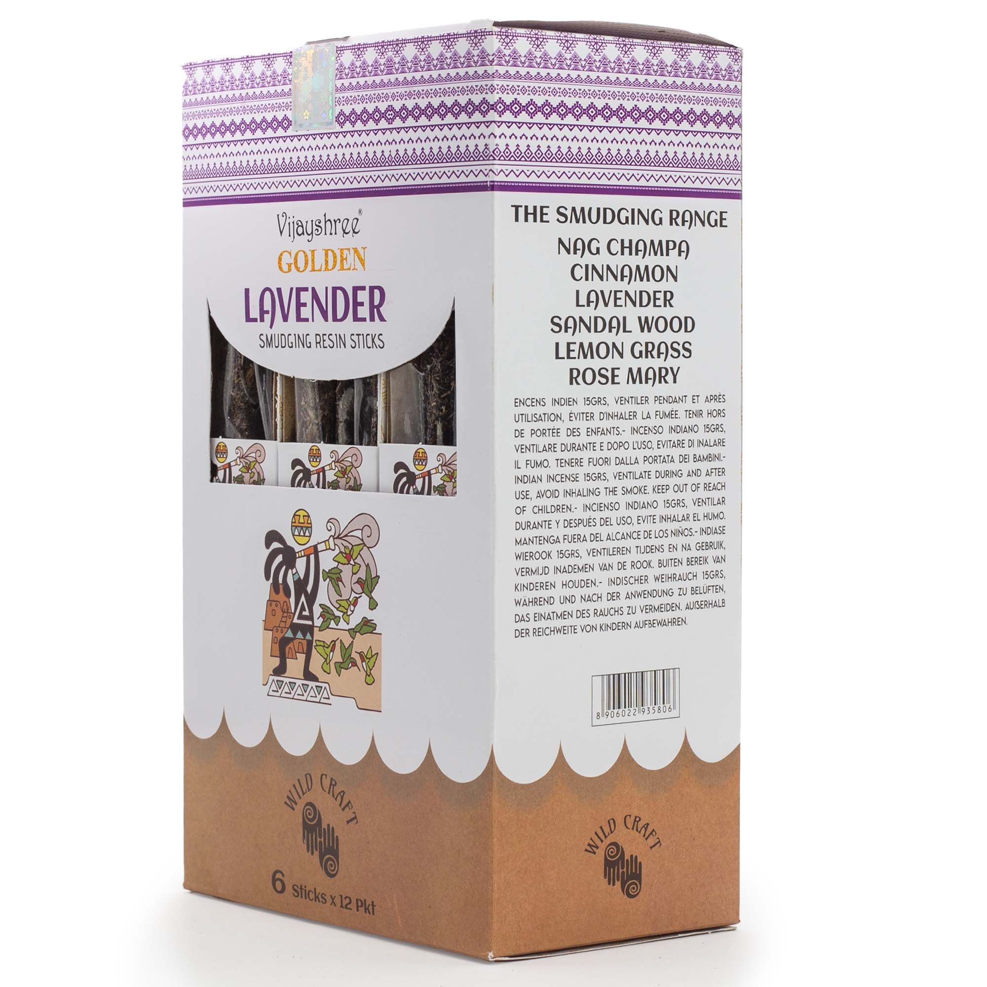 Golden Lavender Smudging Resin Sticks - 30g - Image 5