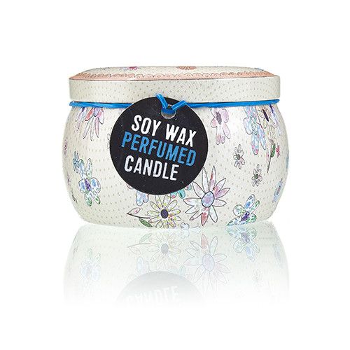 Art Tin Candle - Assorted Design - Friendly Messages - Parma Violet - Image 3