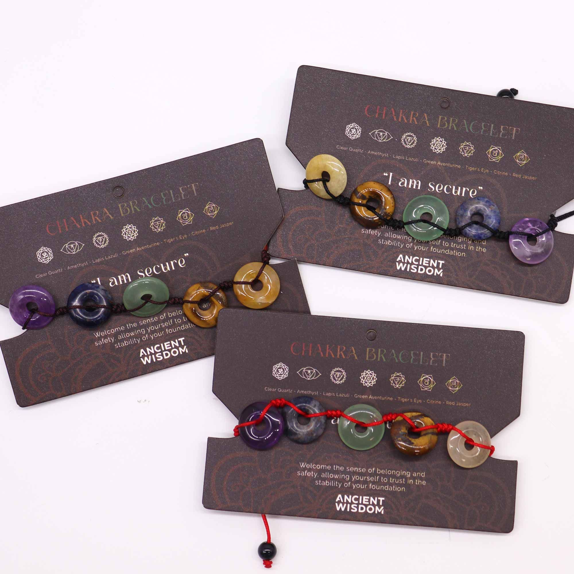 Chakra String Bracelet - Large Donuts - Image 2