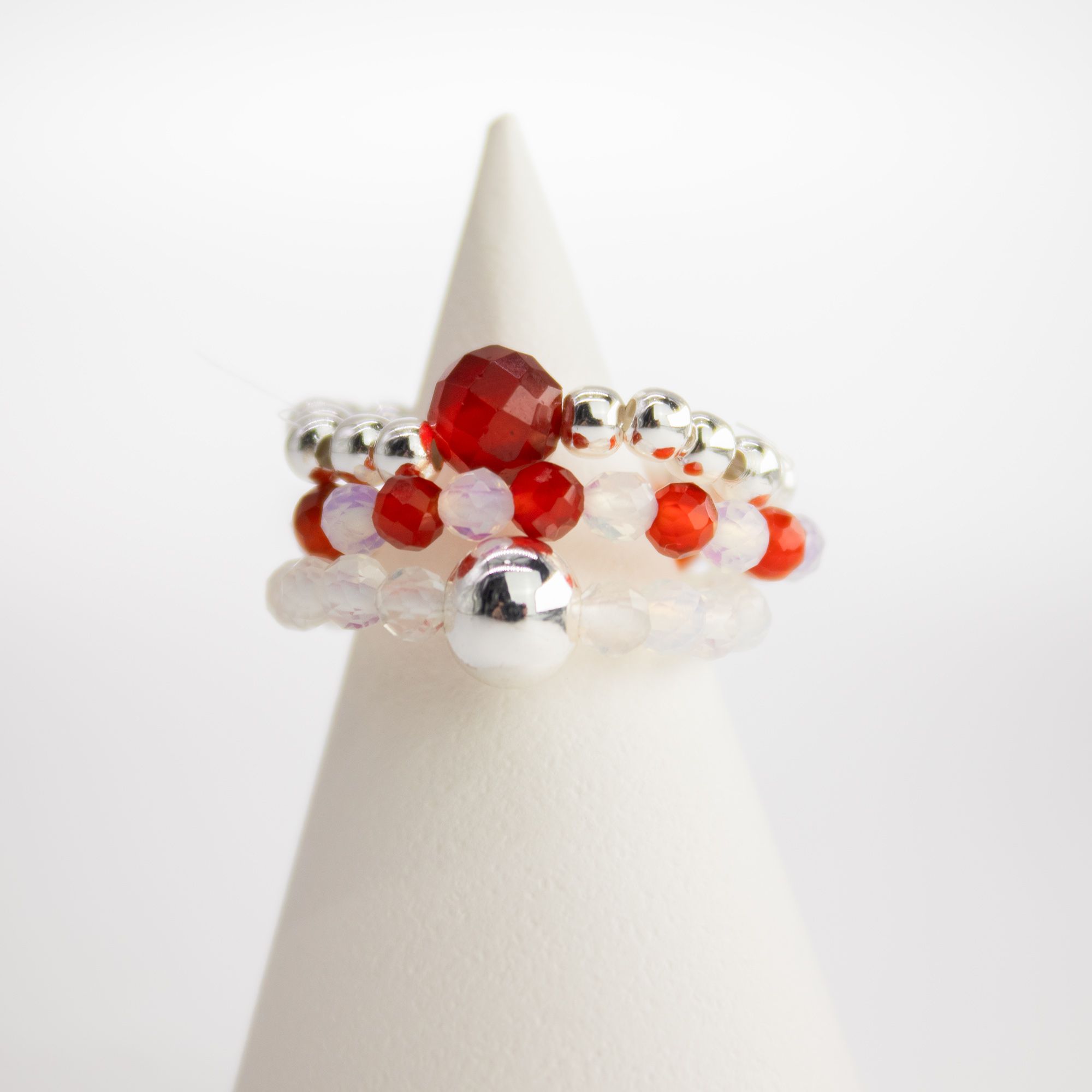 Nymph Spirit Gemstone Ring Set - Blood Moon - Image 4