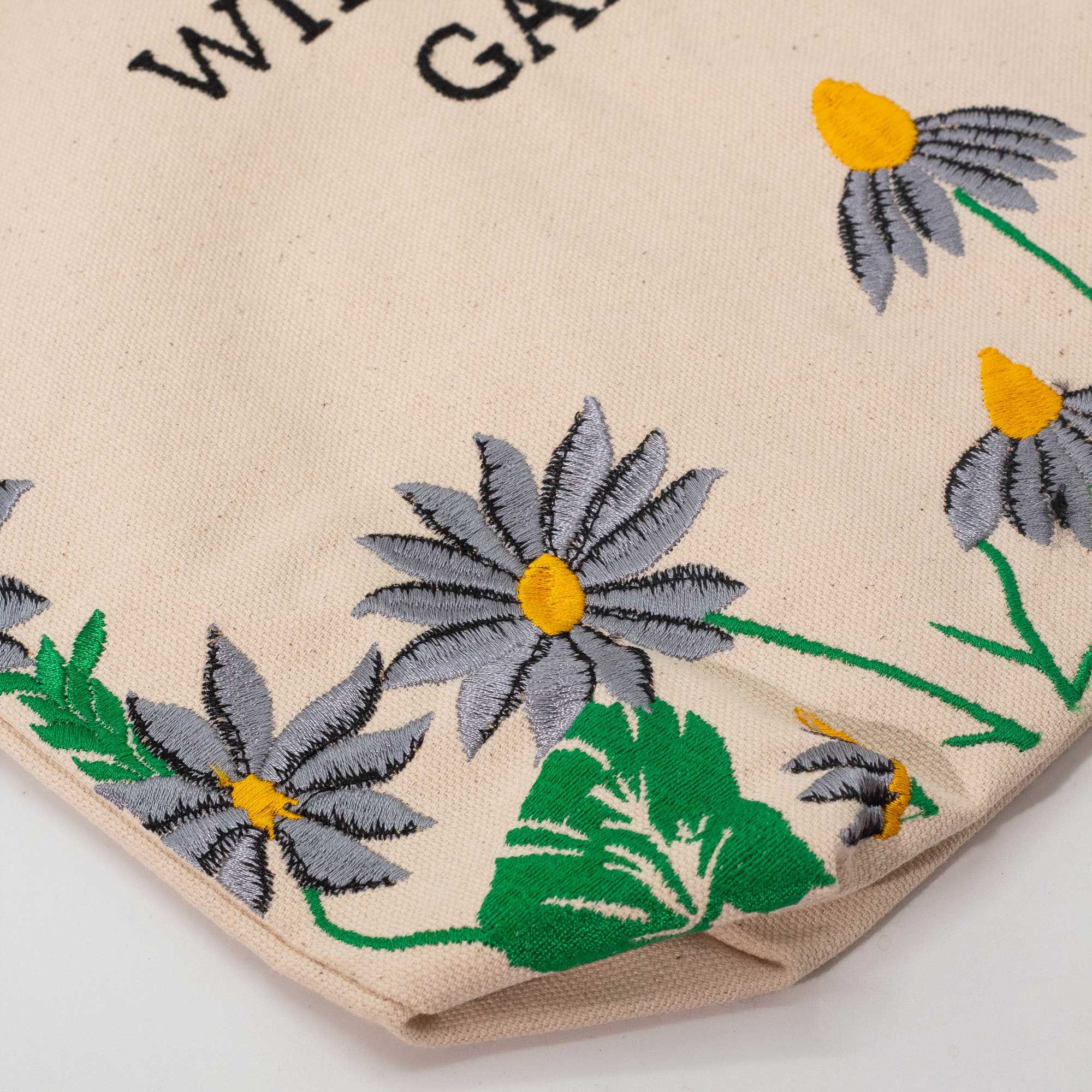 Agnes + Cat Wildflower Garden Tote Bag - Purple Flowers - Image 3