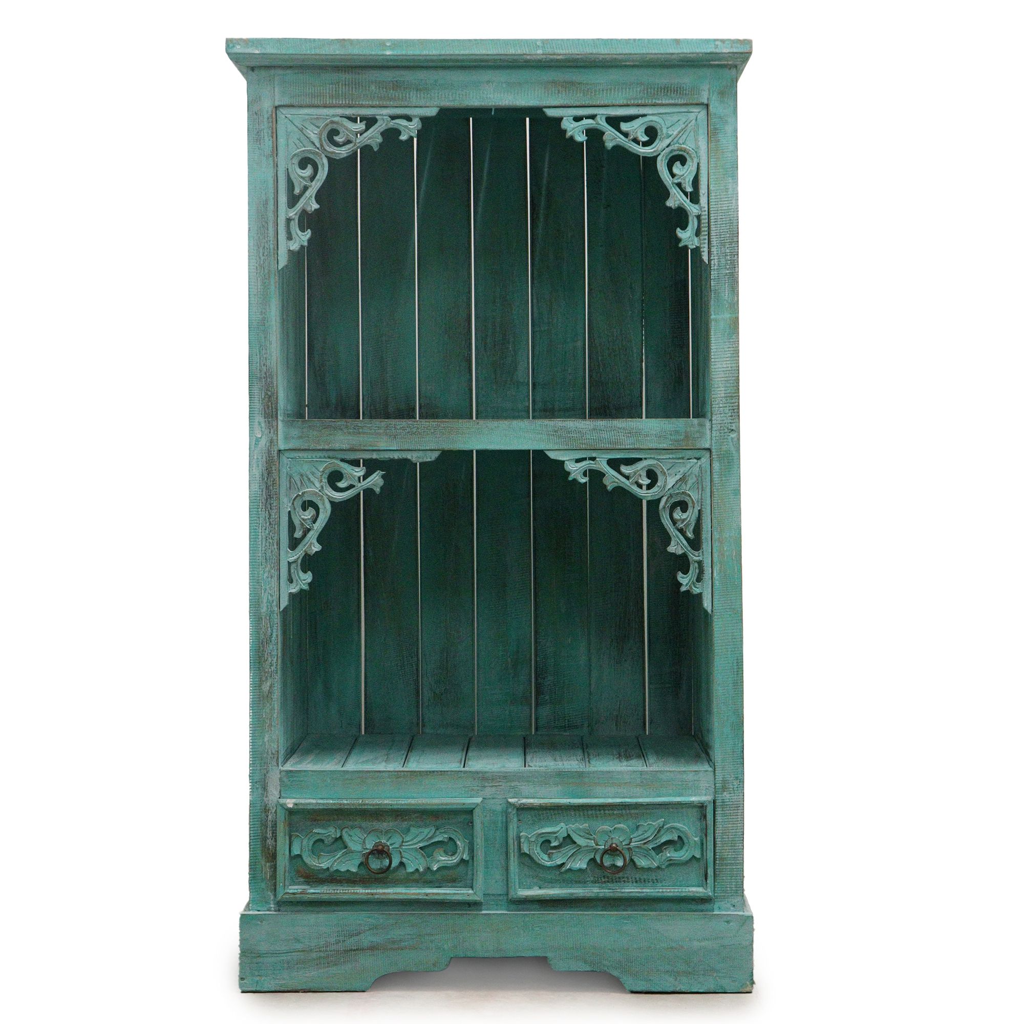 Albasia Bathroom Cabinet - Turquoise wash - Image 2