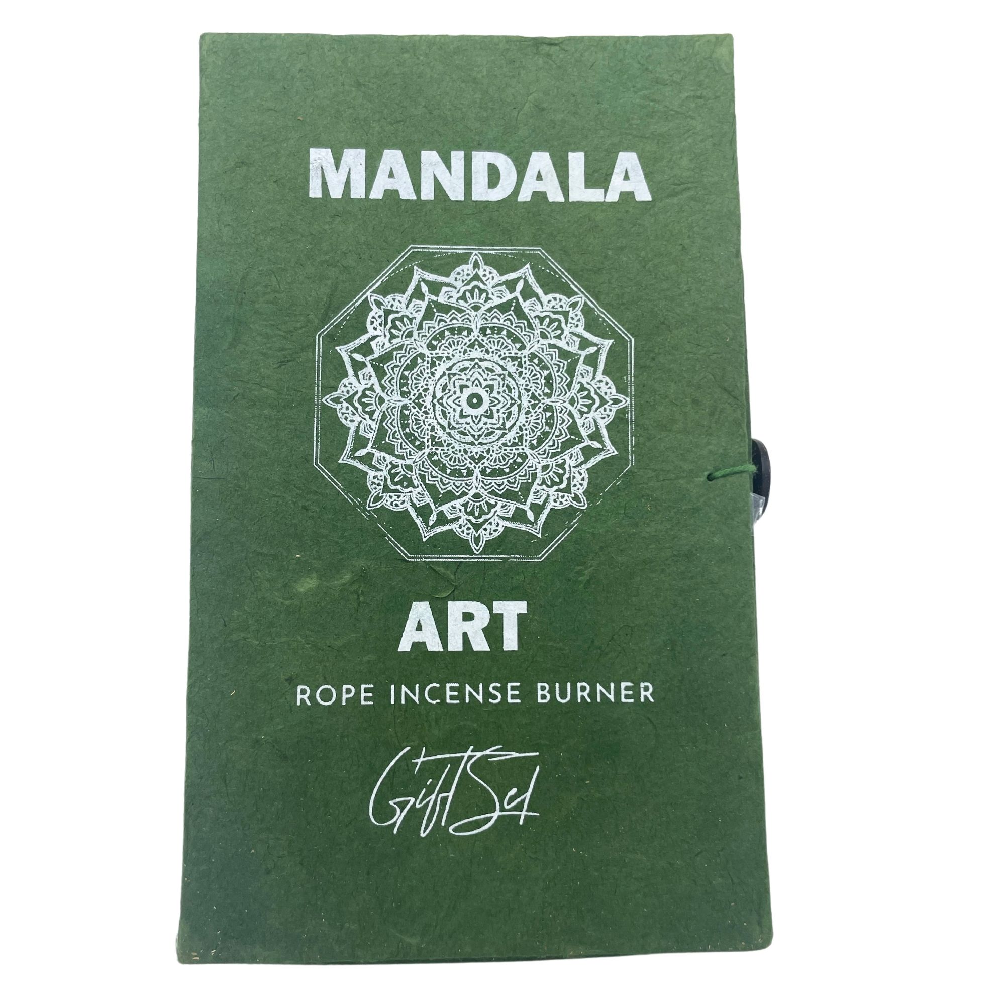 Rope Incense and Silver Plated Holder Set - Mandala Flower - Image 6