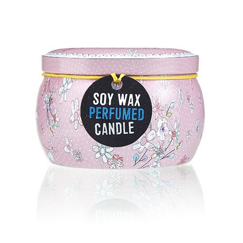 Art Tin Candle - Assorted Design - Friendly Messages - Parma Violet - Image 4