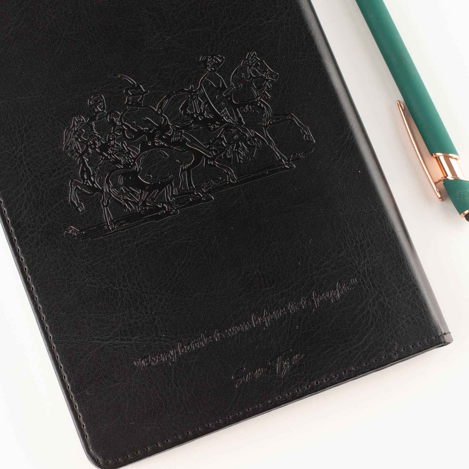 A5 Intention Note Book - LCD Wipe Screen - Black Leather Effect - 160 Pages - Image 3