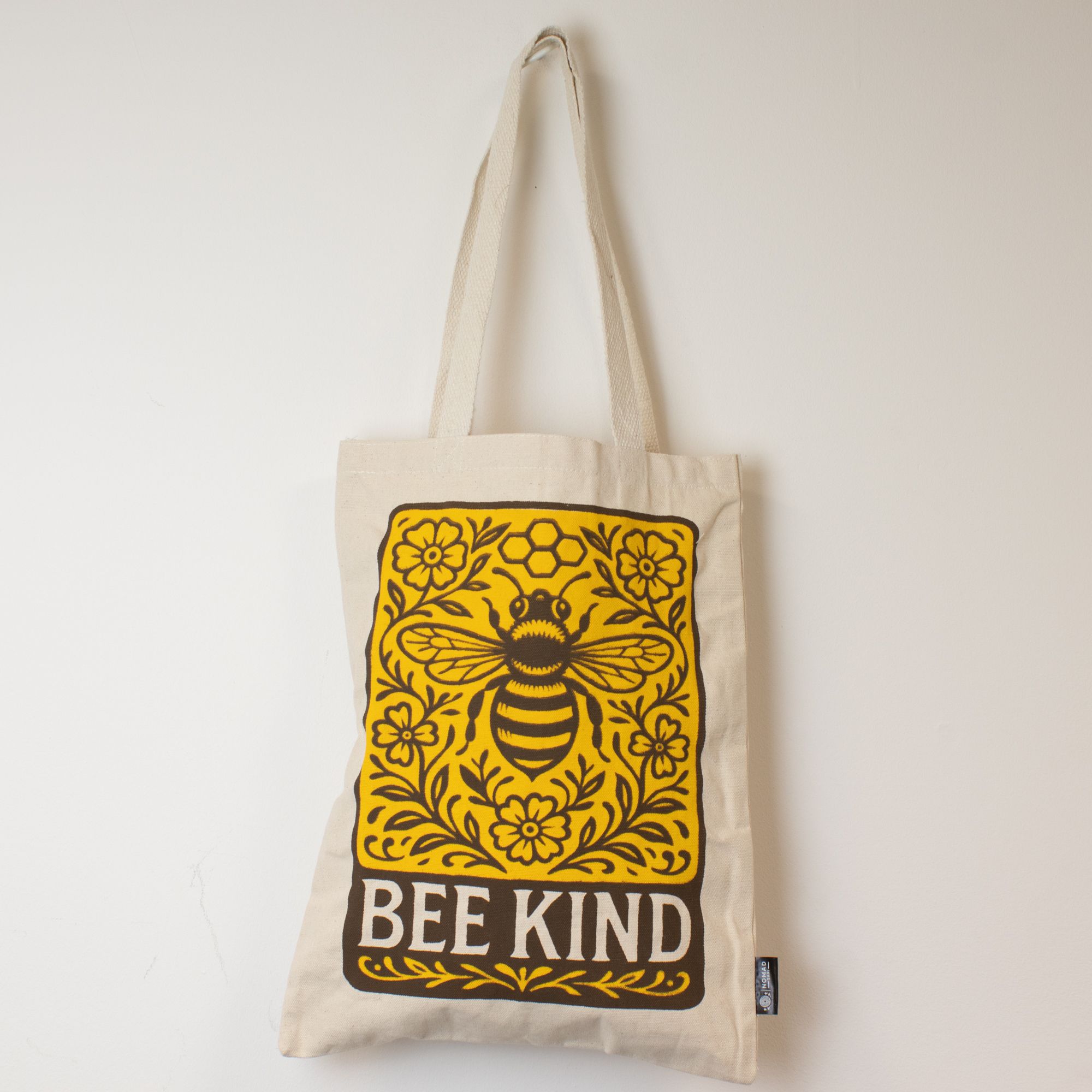 Nomad Sari Iconic Toni Tote Bag - Bee Kind - Natural 10oz - Image 7