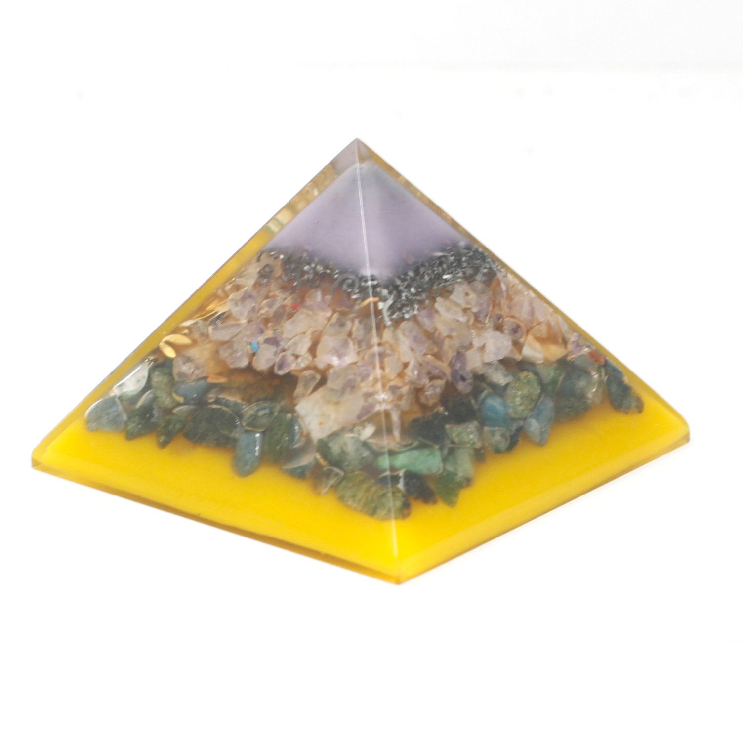 Lrg Organite Pyramid 70mm - Tree(gold base) - Image 2