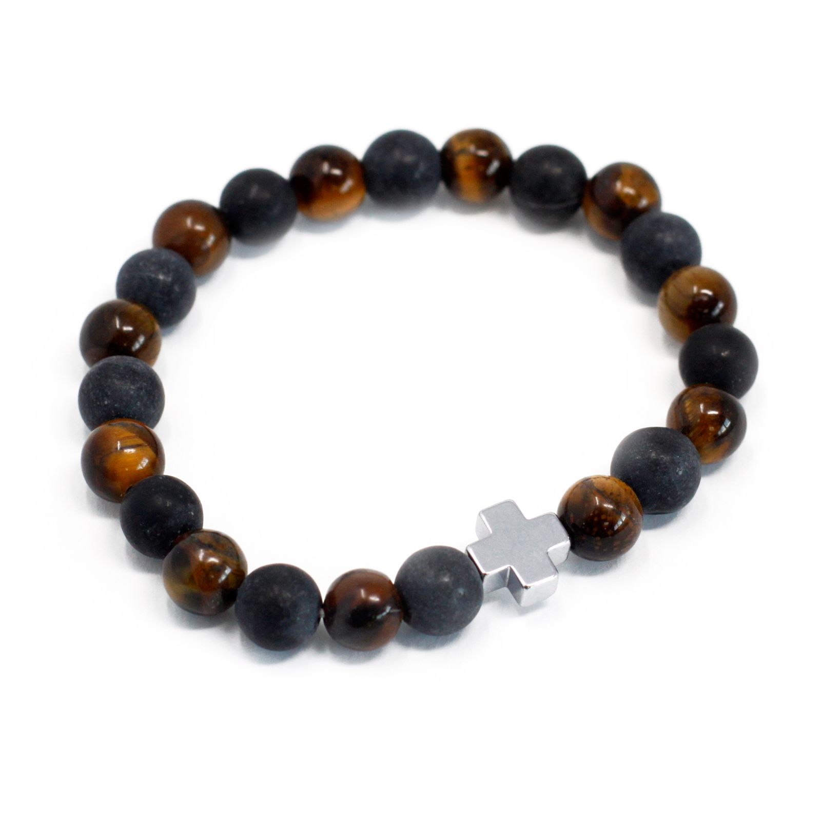 Set of 2 Gemstones Friendship Bracelets - Power - Tiger Eye & Black Stone - Image 11