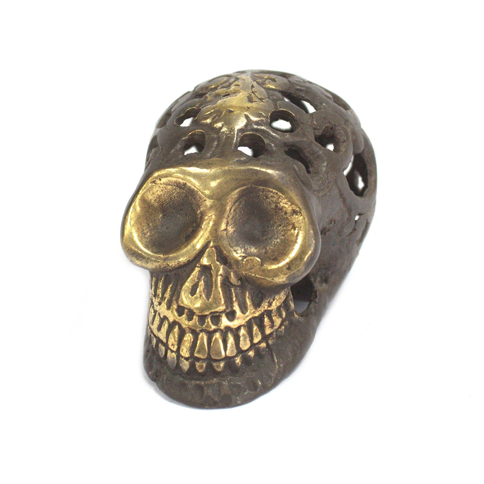 Vintage Brass Skull - Small - Image 3