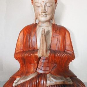 Hand Carved Buddha Statue - 30cm Welcome