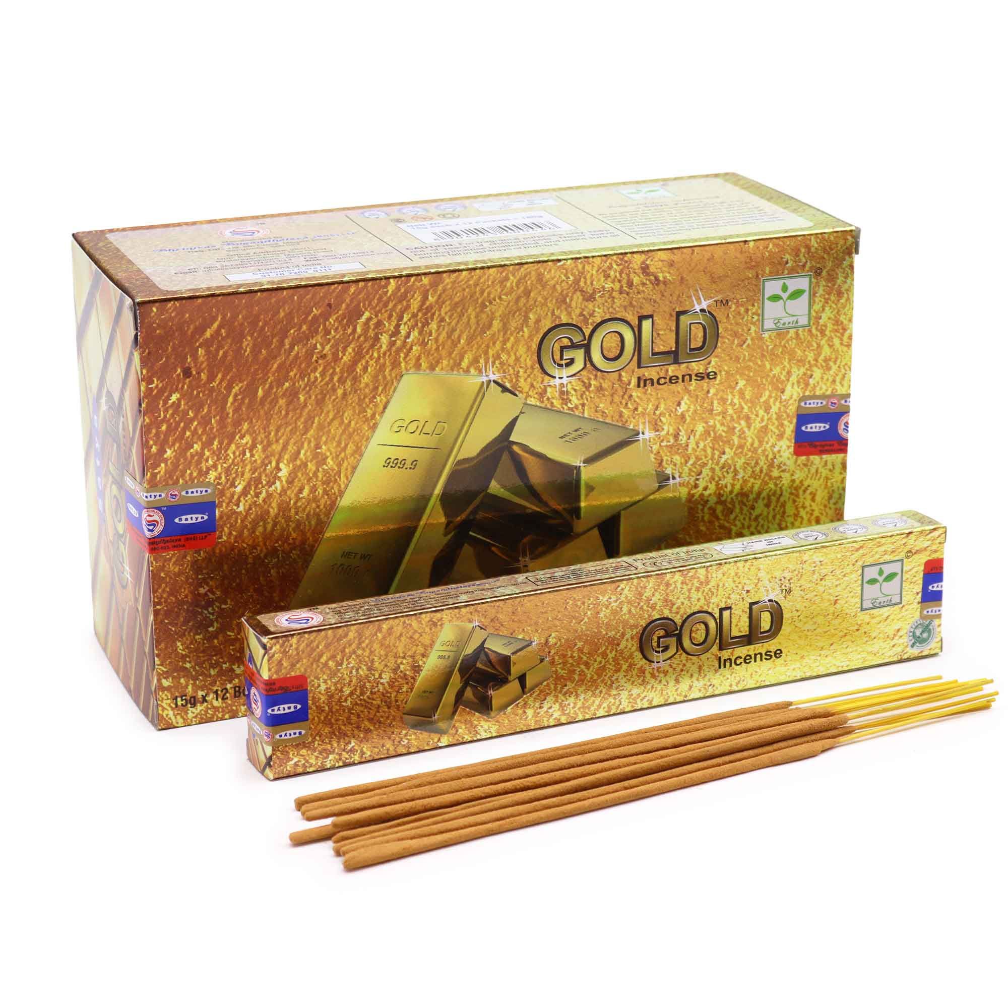 Satya Incense 15gm - Gold - Image 2