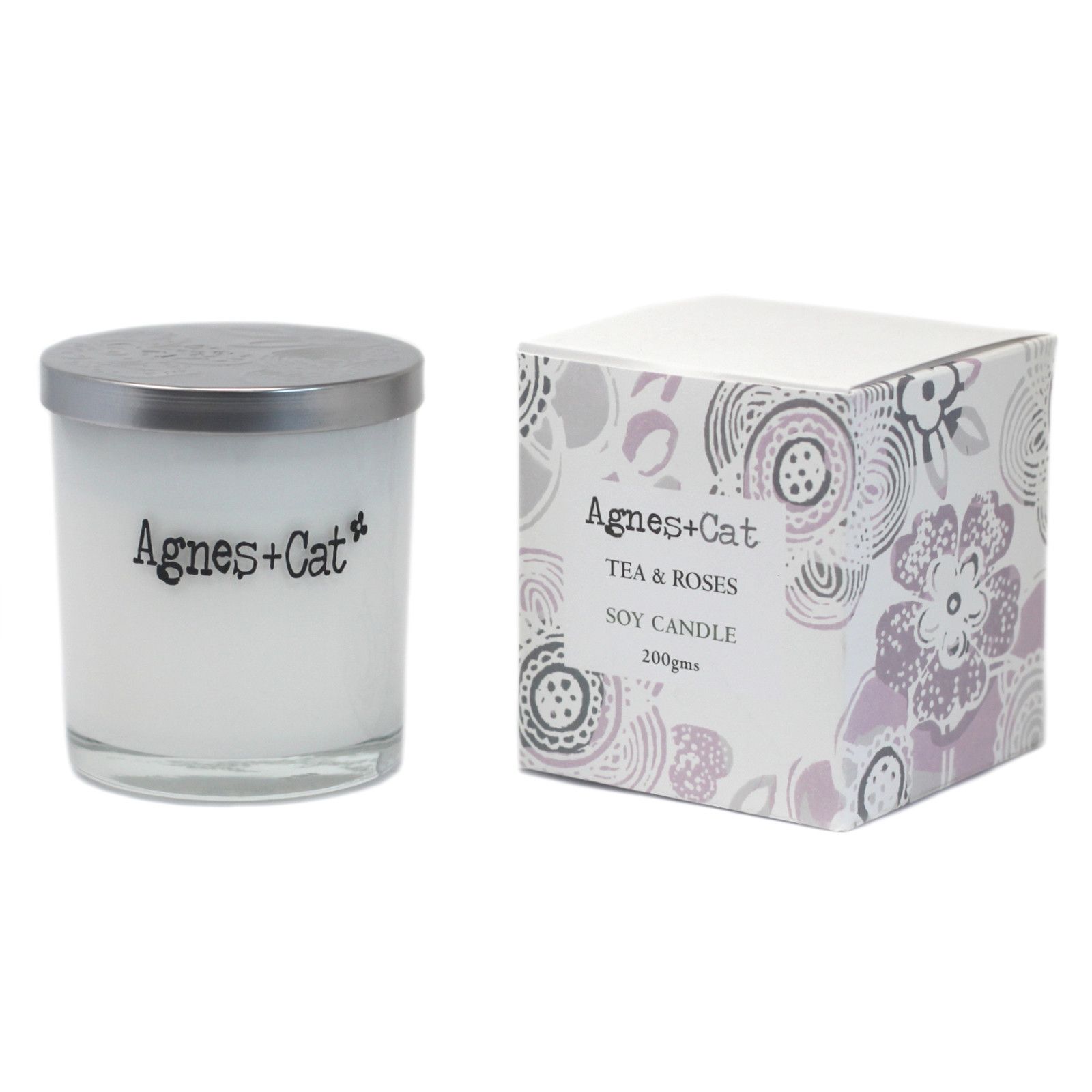 Agnes + Cat Votive Candle - Tea and Roses - Image 6
