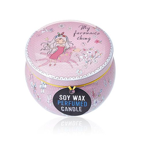 Art Tin Candle - Assorted Design - Friendly Messages - Parma Violet - Image 6
