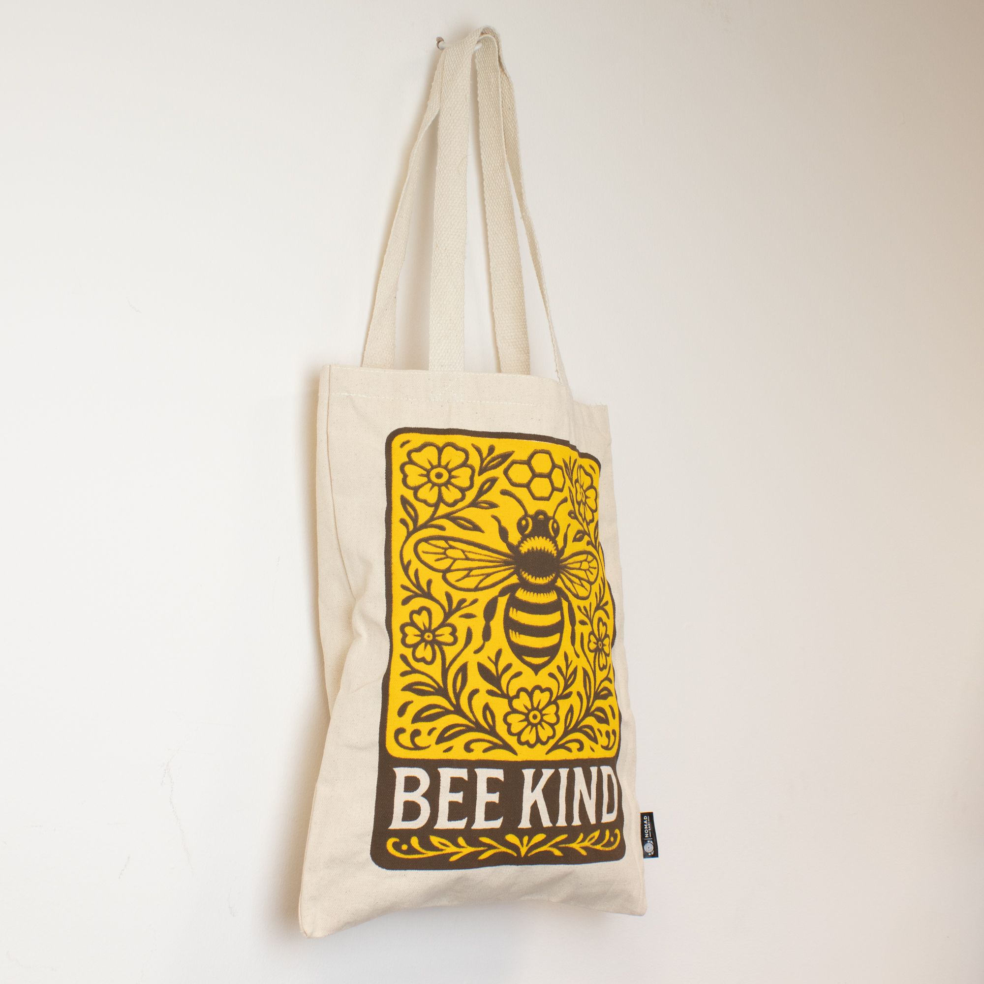 Nomad Sari Iconic Toni Tote Bag - Bee Kind - Natural 10oz - Image 4