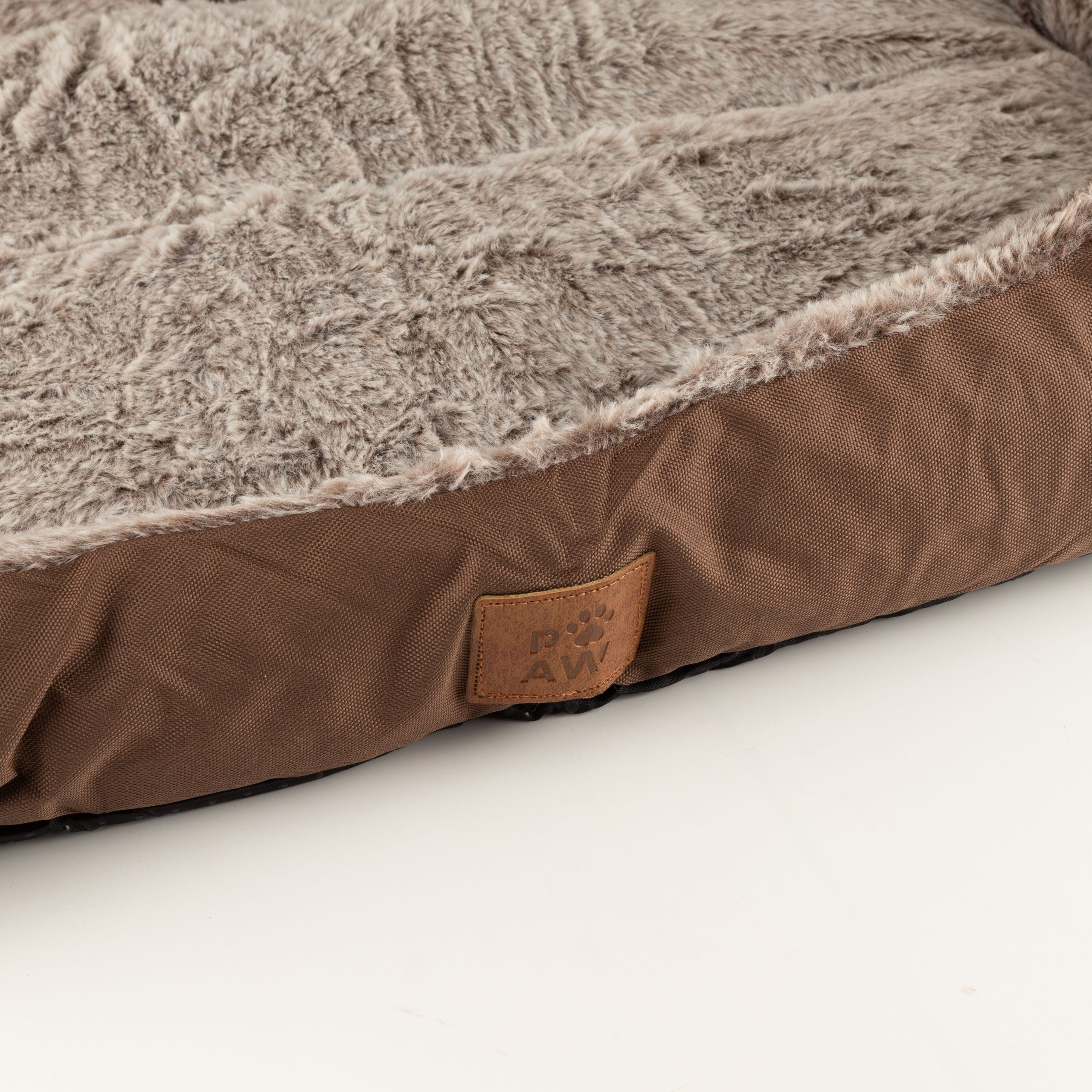 PAW Bed – Small Plush Teddy Brown – 60 × 45 × 17cm - Image 6