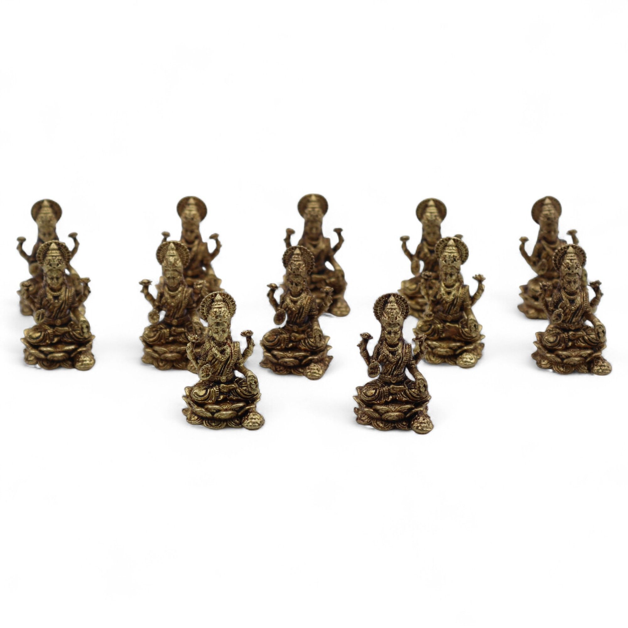 Brass Miniature Gods - Laxmi (11gms) - 30mm - Image 7