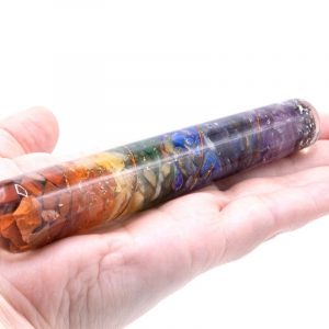 Orgonite Chackra and Copper Healing Wand - 140 x 30 mm