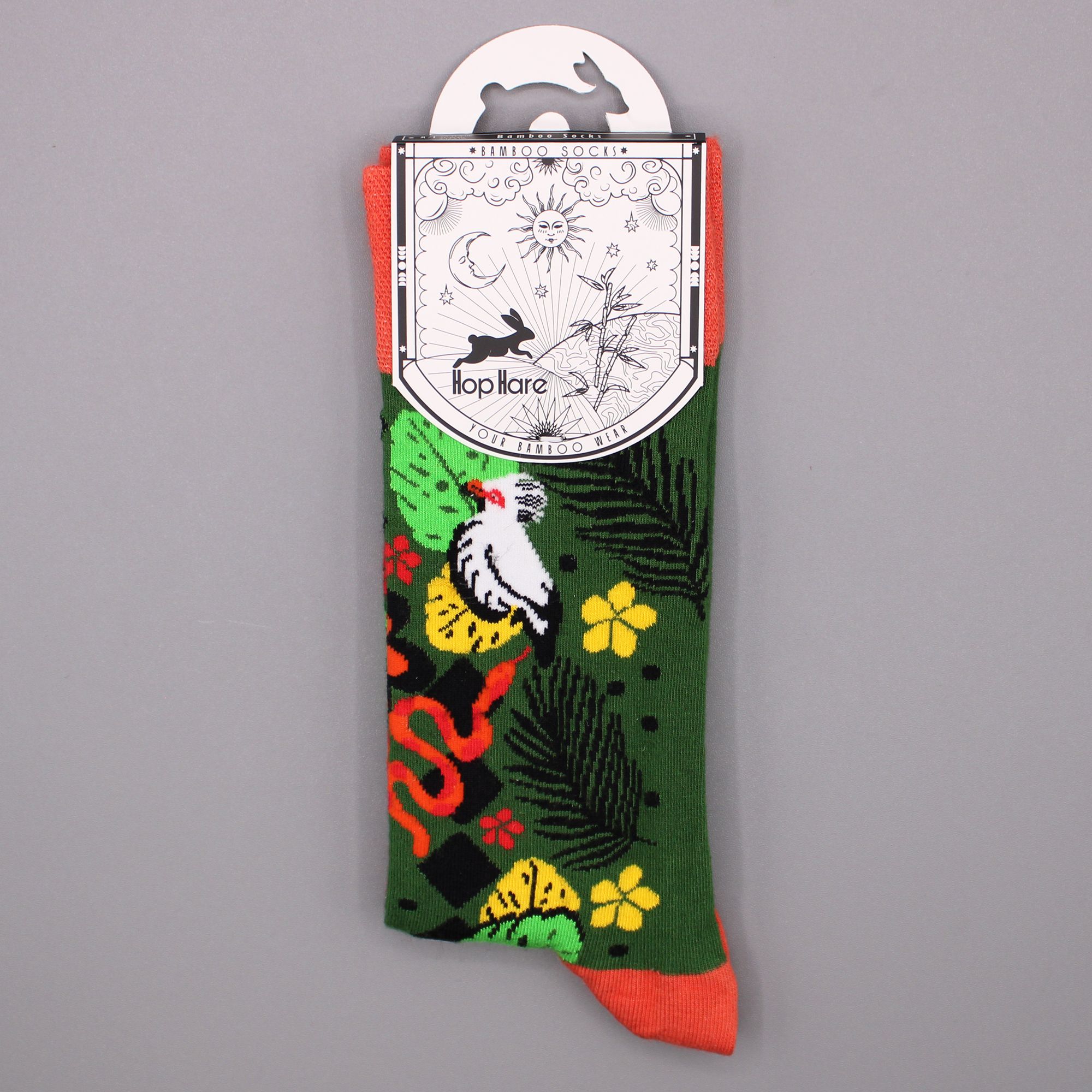 Hop Hare Bamboo Socks S/M - Bali Jungle - Image 2