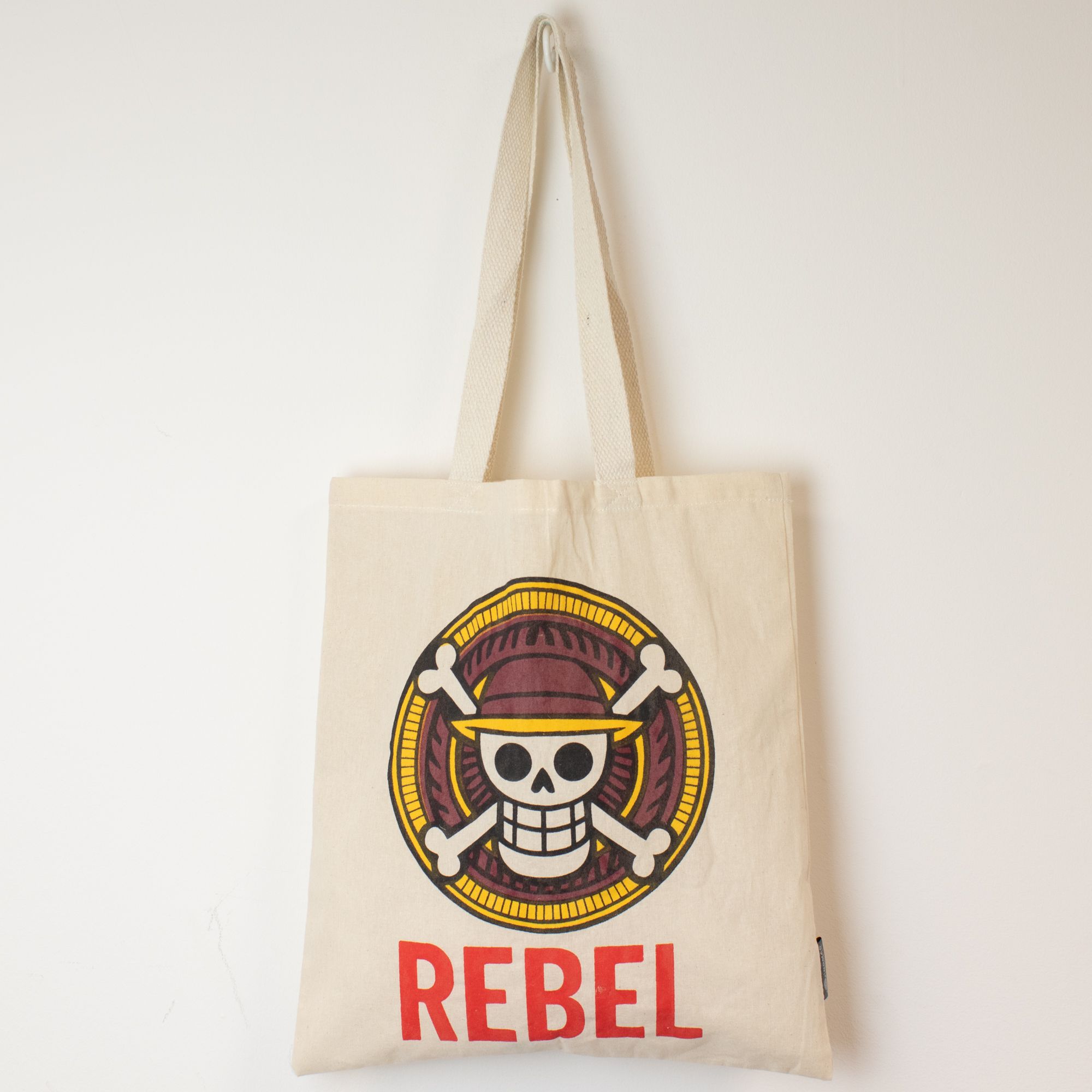 Nomad Sari Iconic Basic Tote Bag - REBEL - Natural 4oz - Image 4