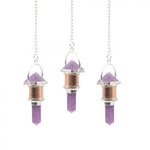 The Violet Engine- Combo Piece Copper Pendulum -  Amethyst
