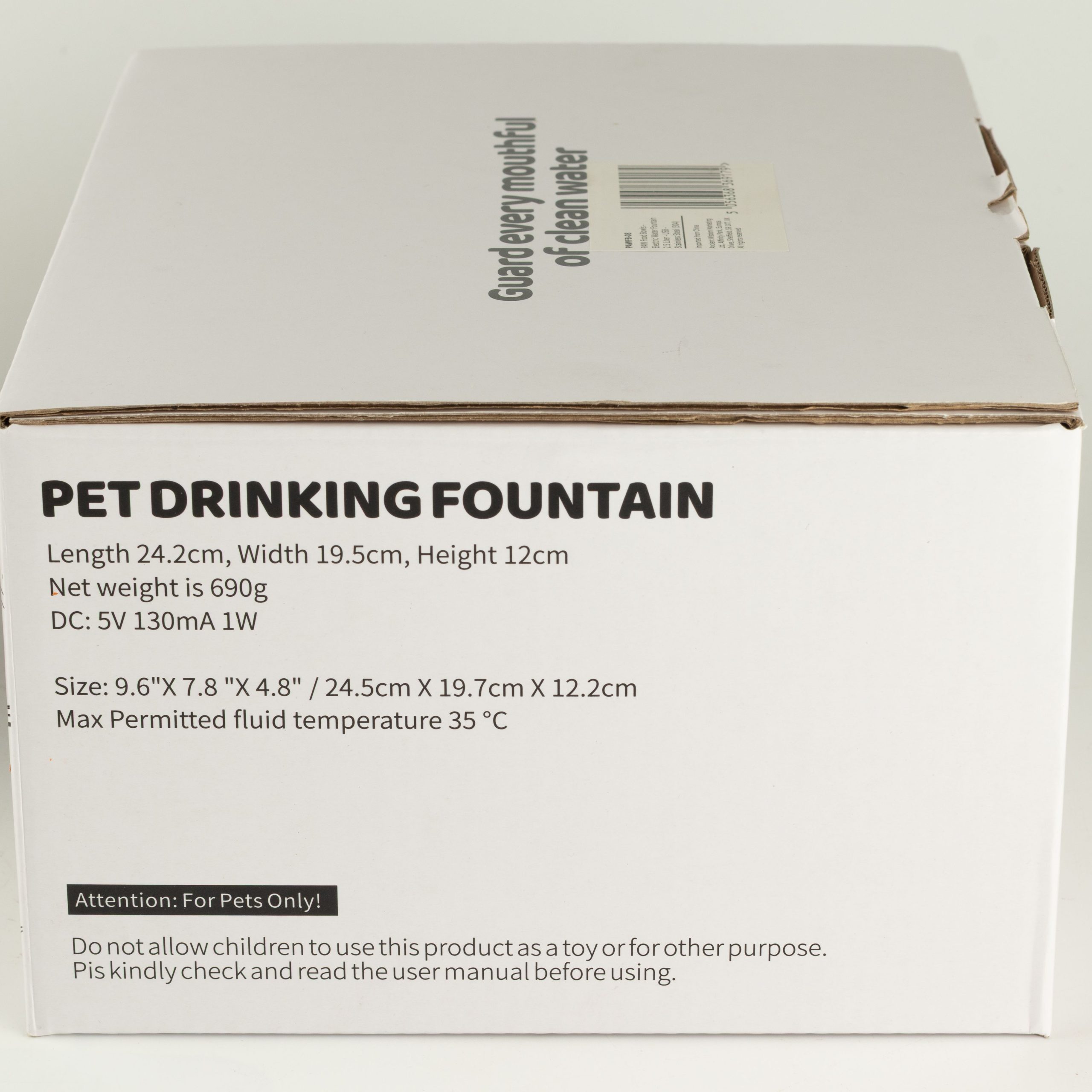 PAW Food Bowls - Electric Water Fountain 2.5 Liter - USB - Stainless Steal (304) - Image 8