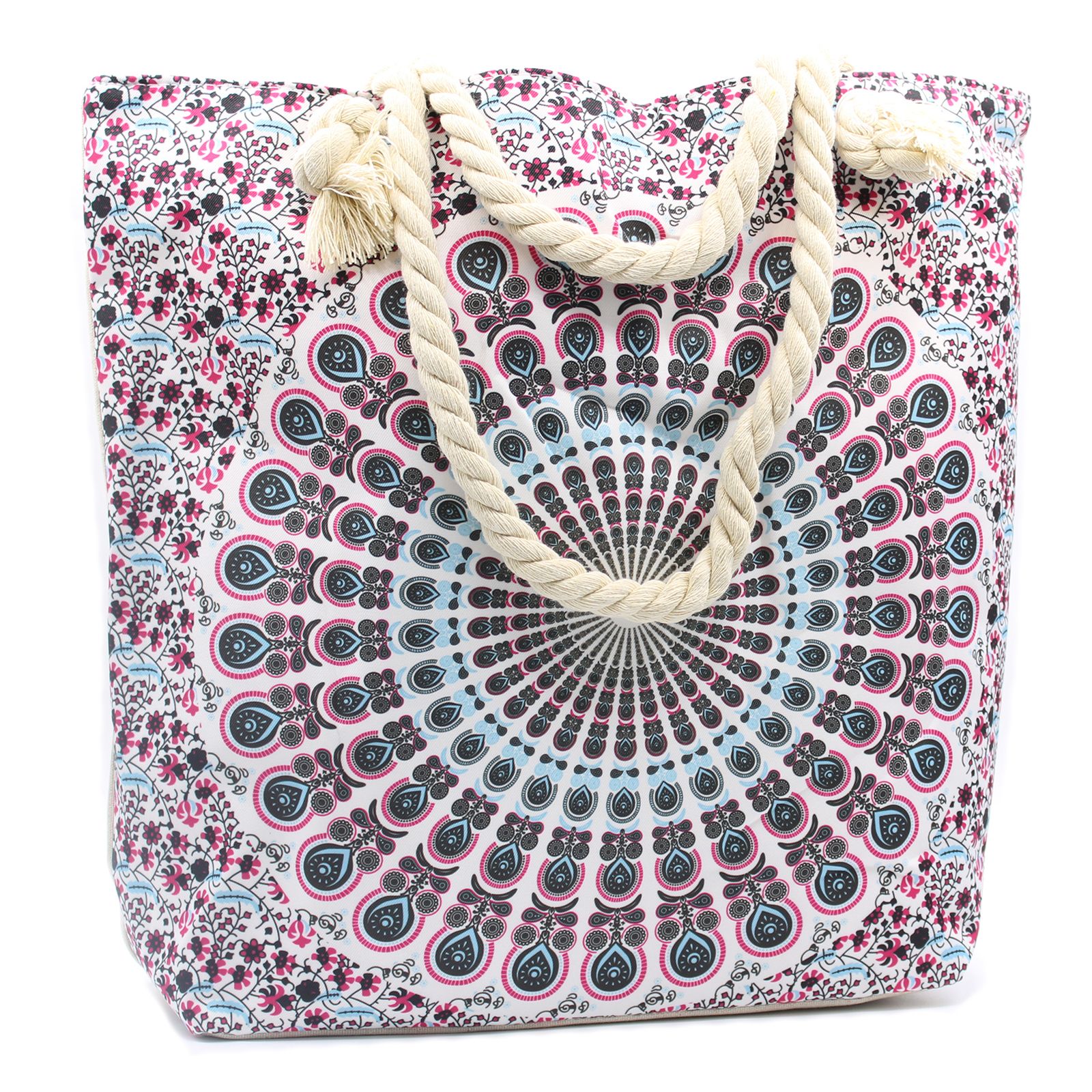 Rope Handle Mandela Bag - Electric Blue - Image 2