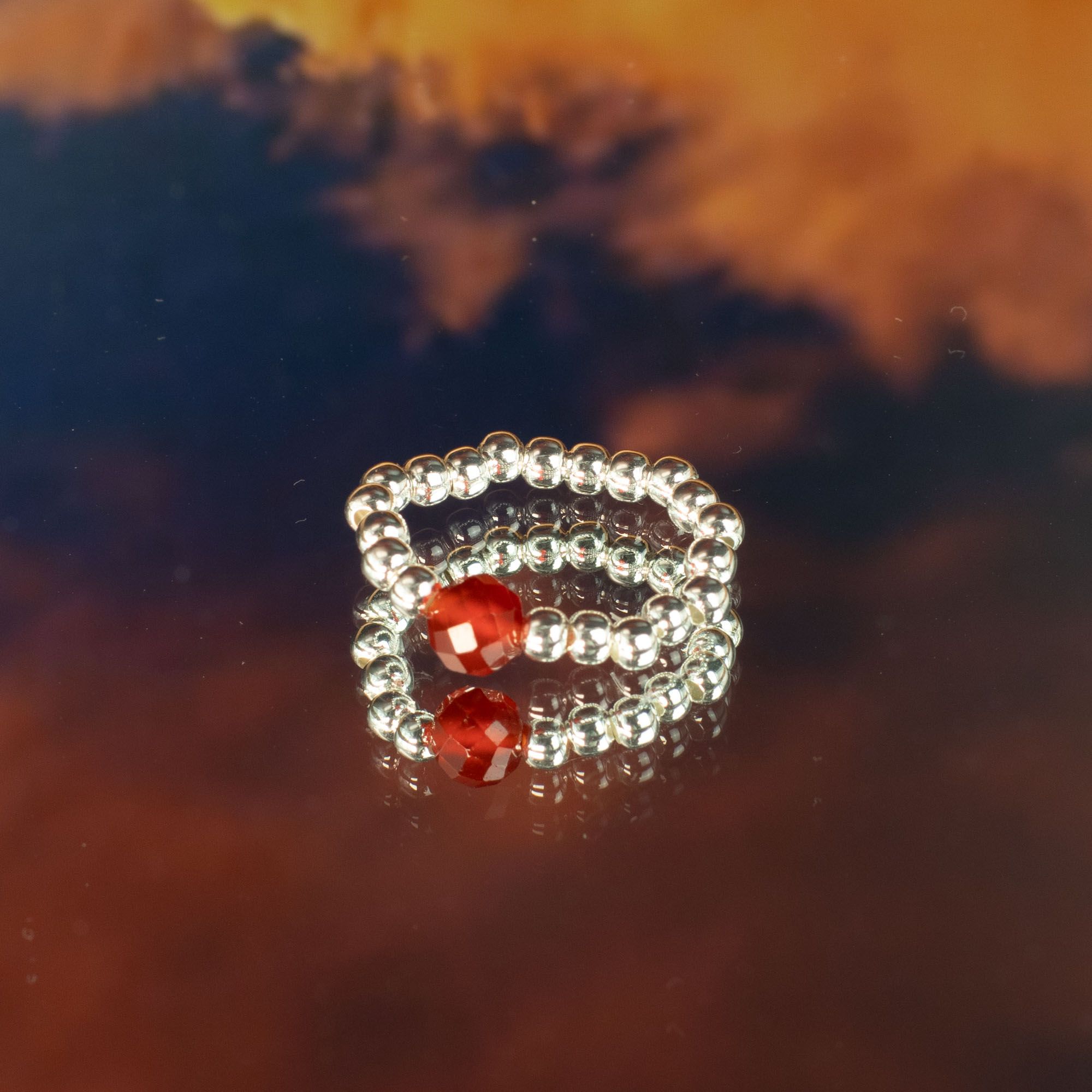 Nymph Spirit Gemstone Ring Set - Blood Moon - Image 6