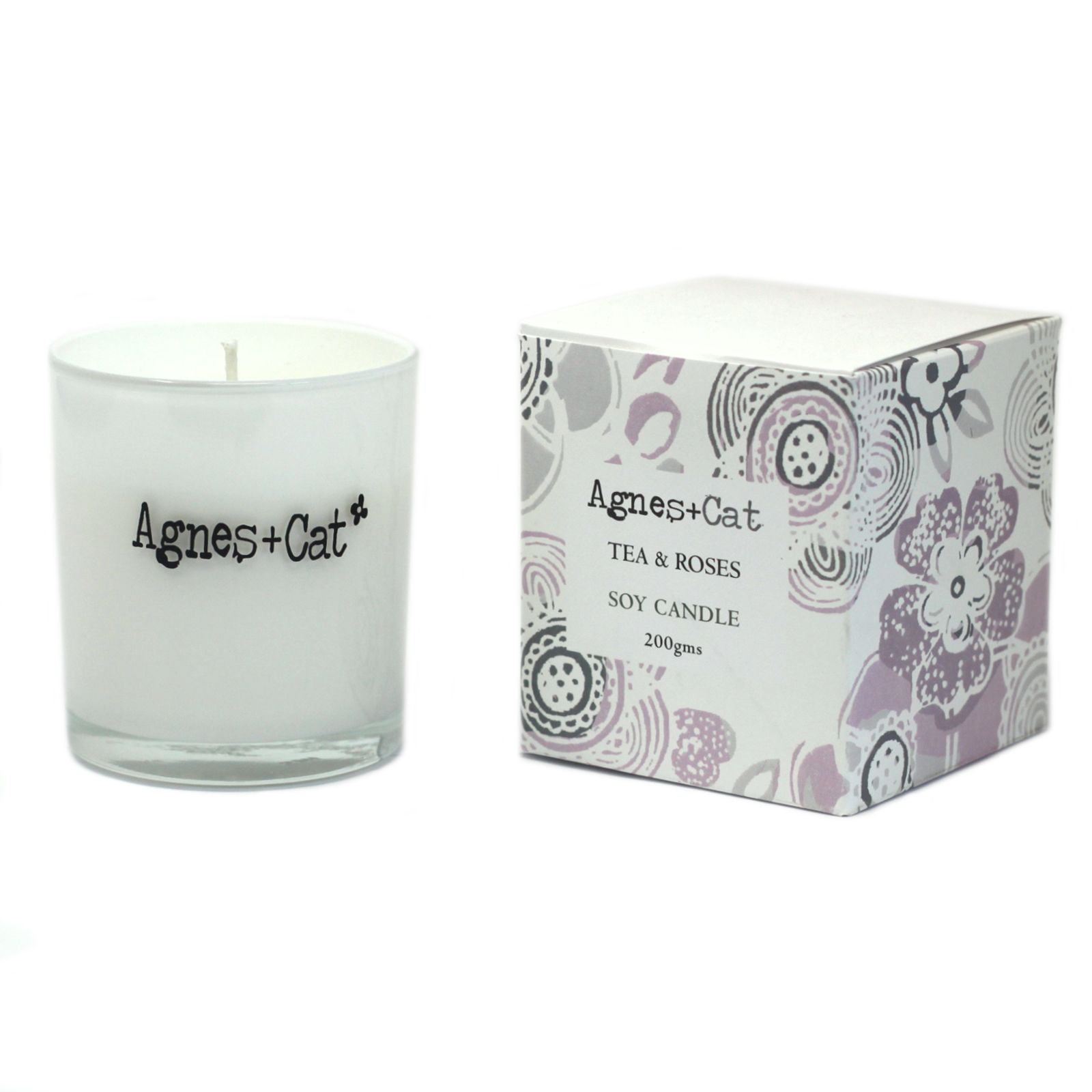 Agnes + Cat Votive Candle - Tea and Roses - Image 5