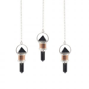 The Night Watcher- Combo Piece Copper Pendulum -  Obsidian