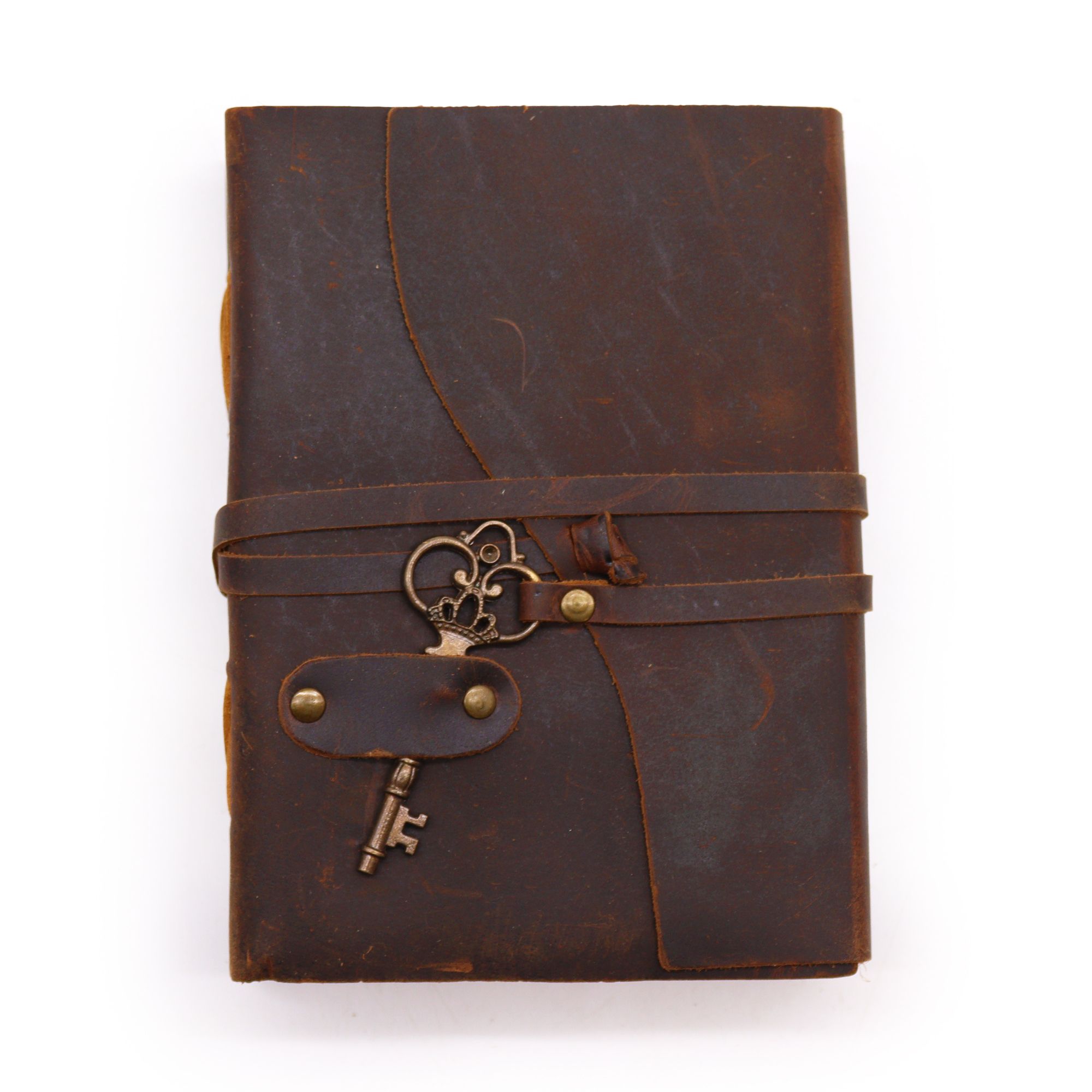 Oiled Leather & Key - 200 pages decle-edged - 13x18cm - Image 3