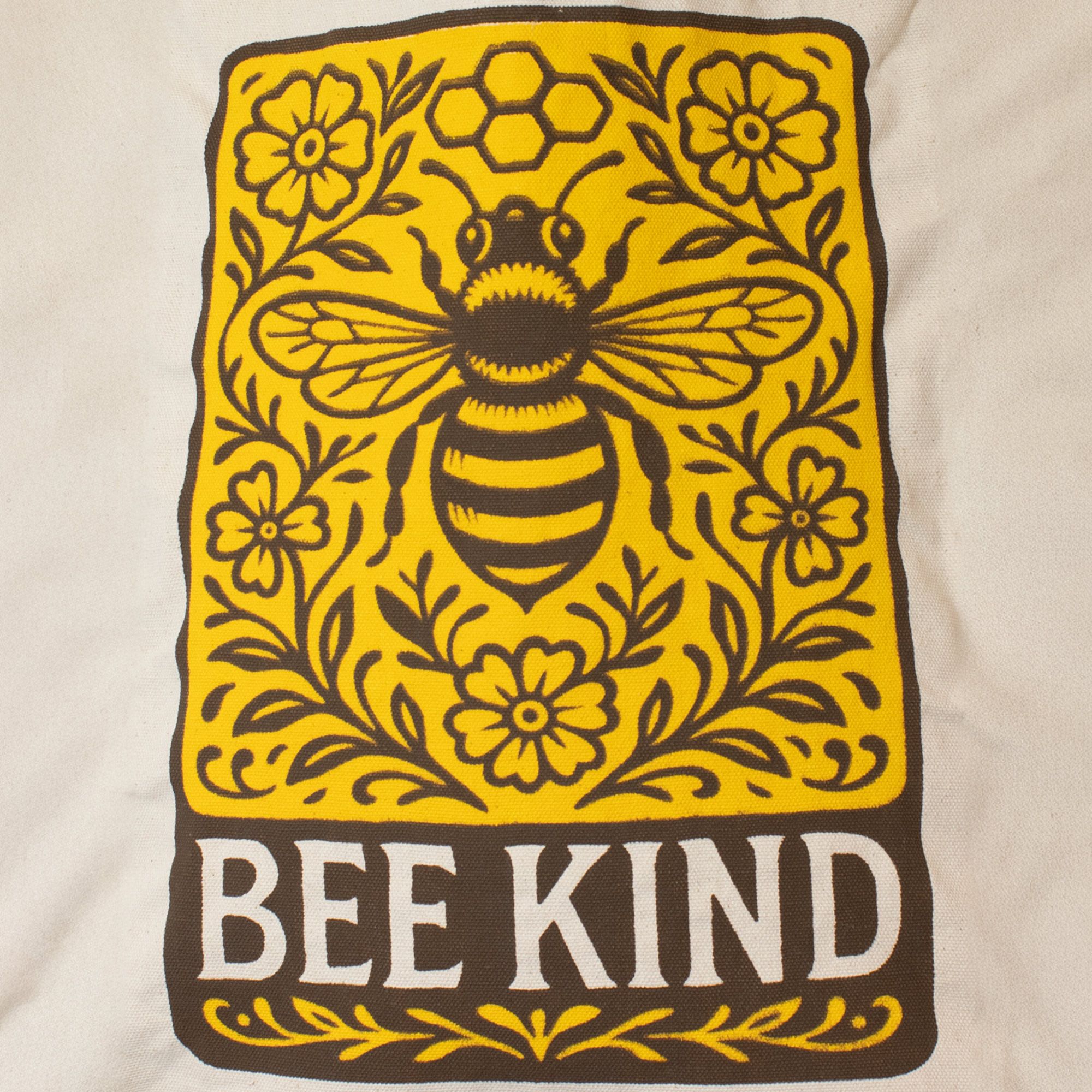 Nomad Sari Iconic Toni Tote Bag - Bee Kind - Natural 10oz - Image 6