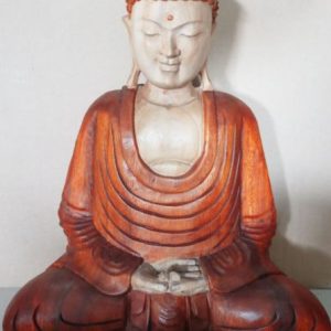Hand Carved Buddha Statue - 40cm Hand Down