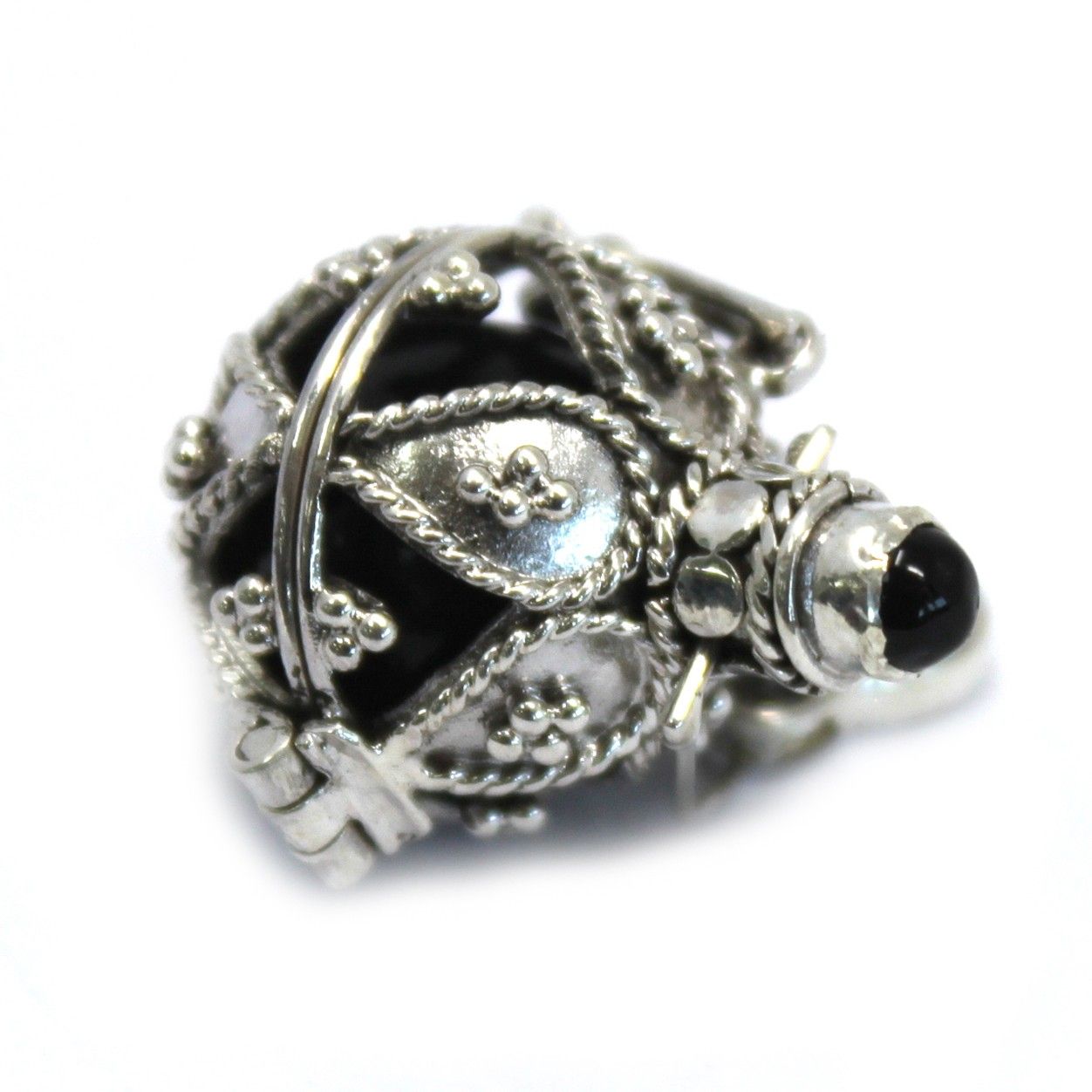 Silver Angel Bell - Darkness - 16mm - Image 2