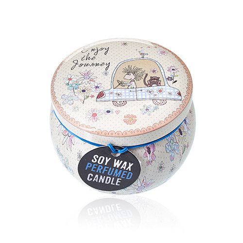 Art Tin Candle - Assorted Design - Friendly Messages - Parma Violet - Image 9