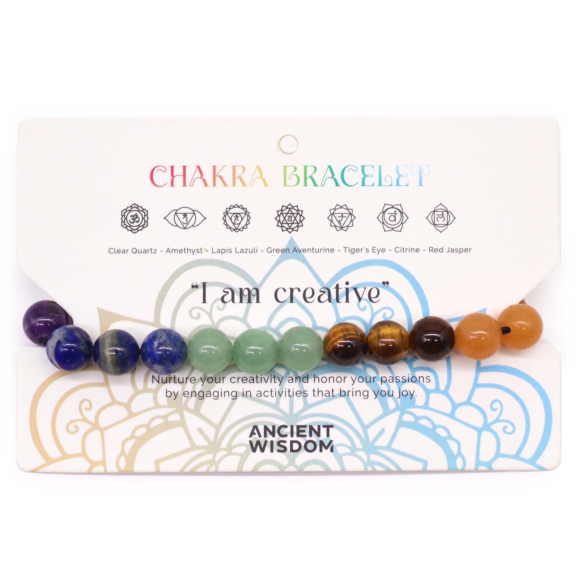 Chakra String Bracelet - 21 Stones - Image 2
