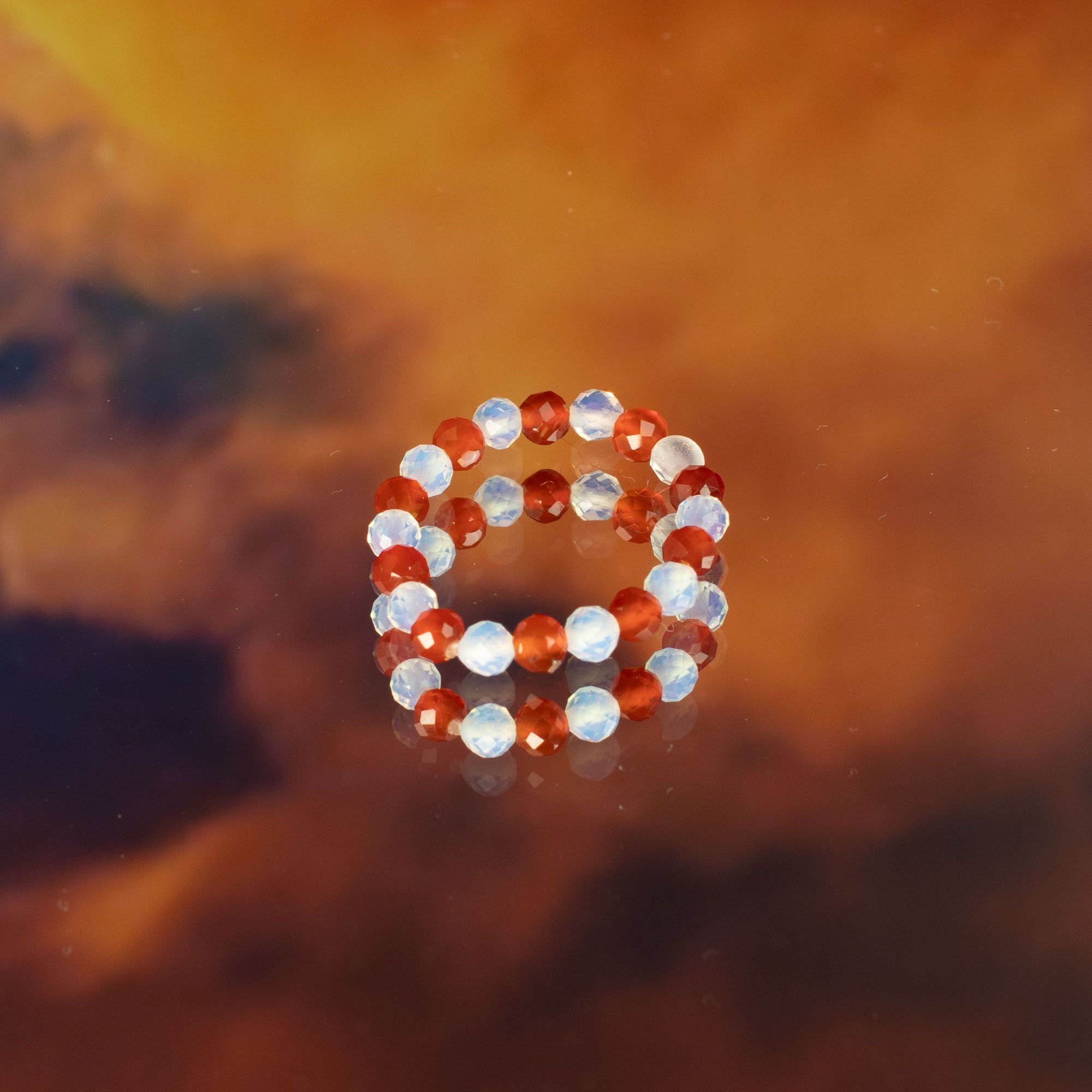 Nymph Spirit Gemstone Ring Set - Blood Moon - Image 7