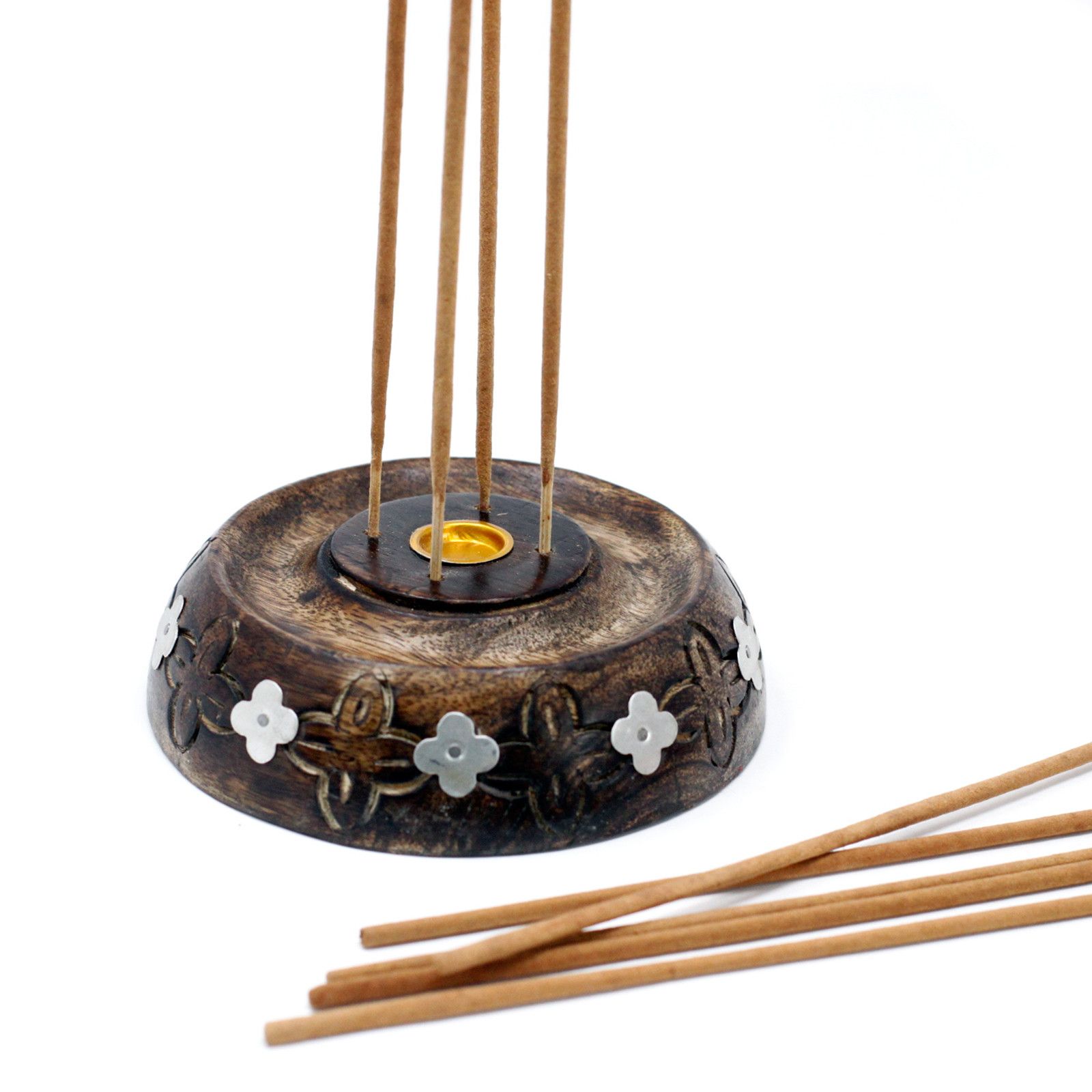 Cone & Stick Burner- Asst Design - Mango Wood - Image 8