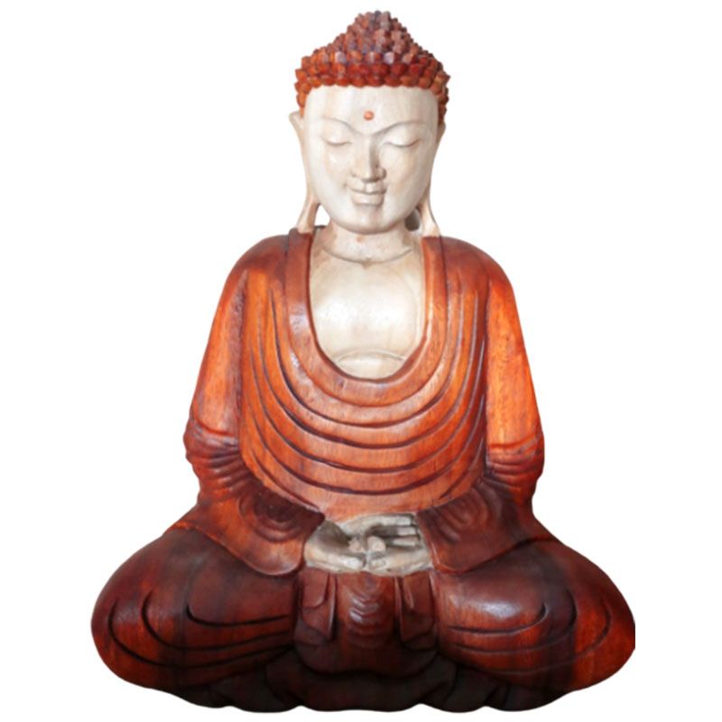 Hand Carved Buddha Statue - 40cm Hand Down - Image 5
