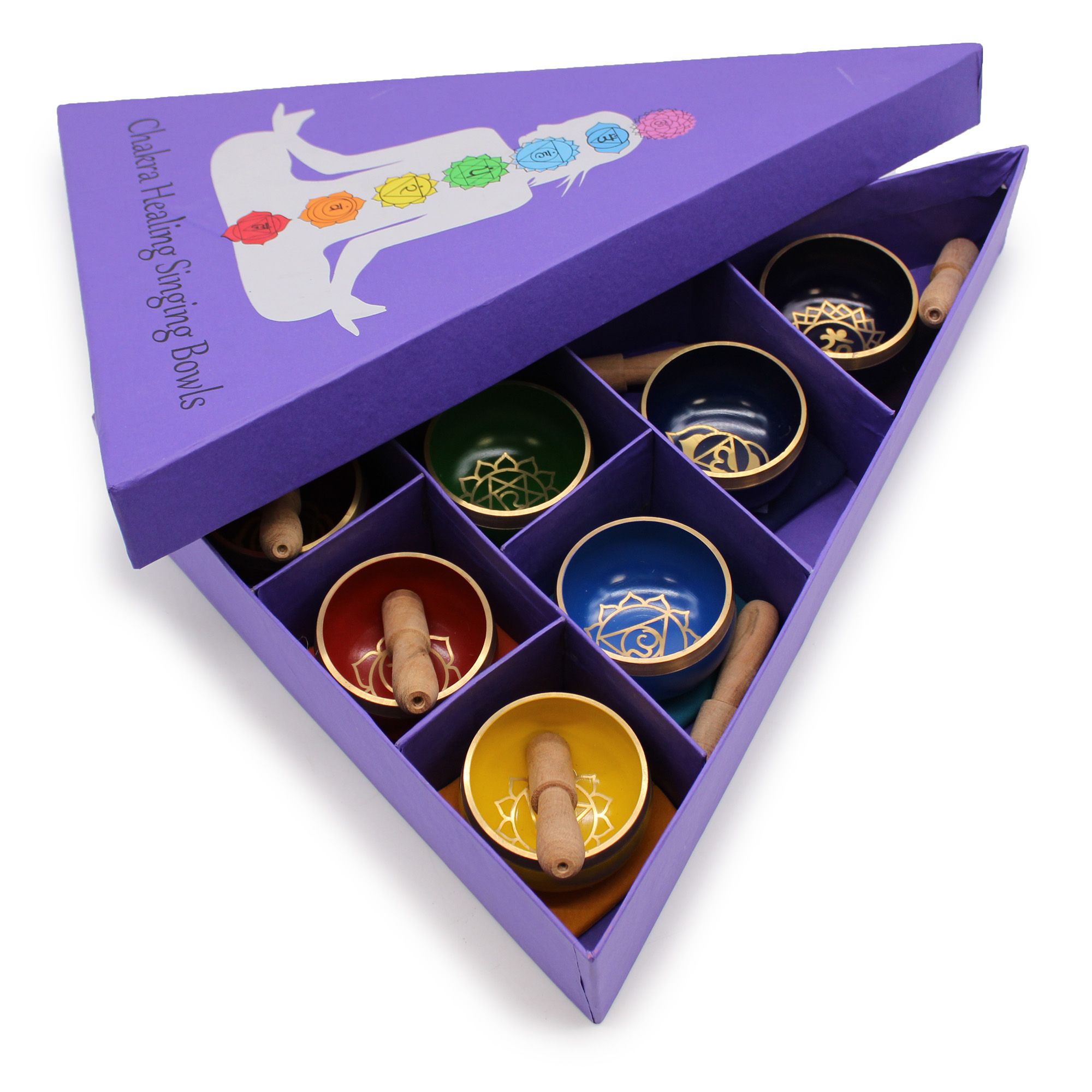 Chakra Pyramid Singing Bowl Gift Set - Image 6